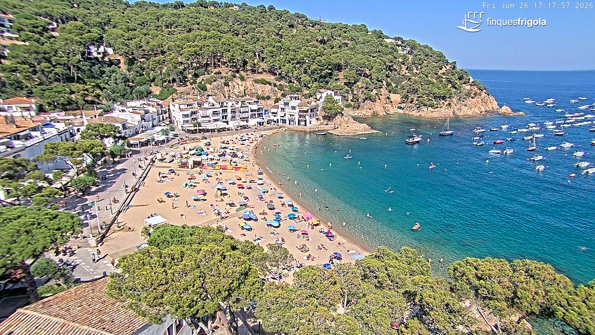 Webcam de Tamariu playa