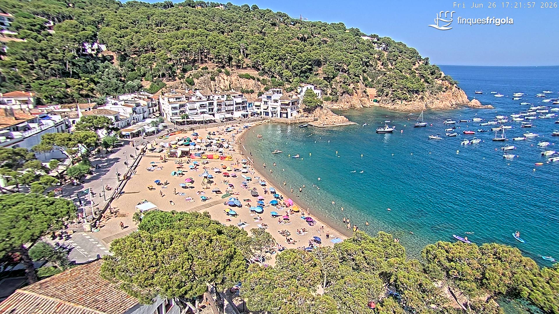 Webcam de Tamariu playa
