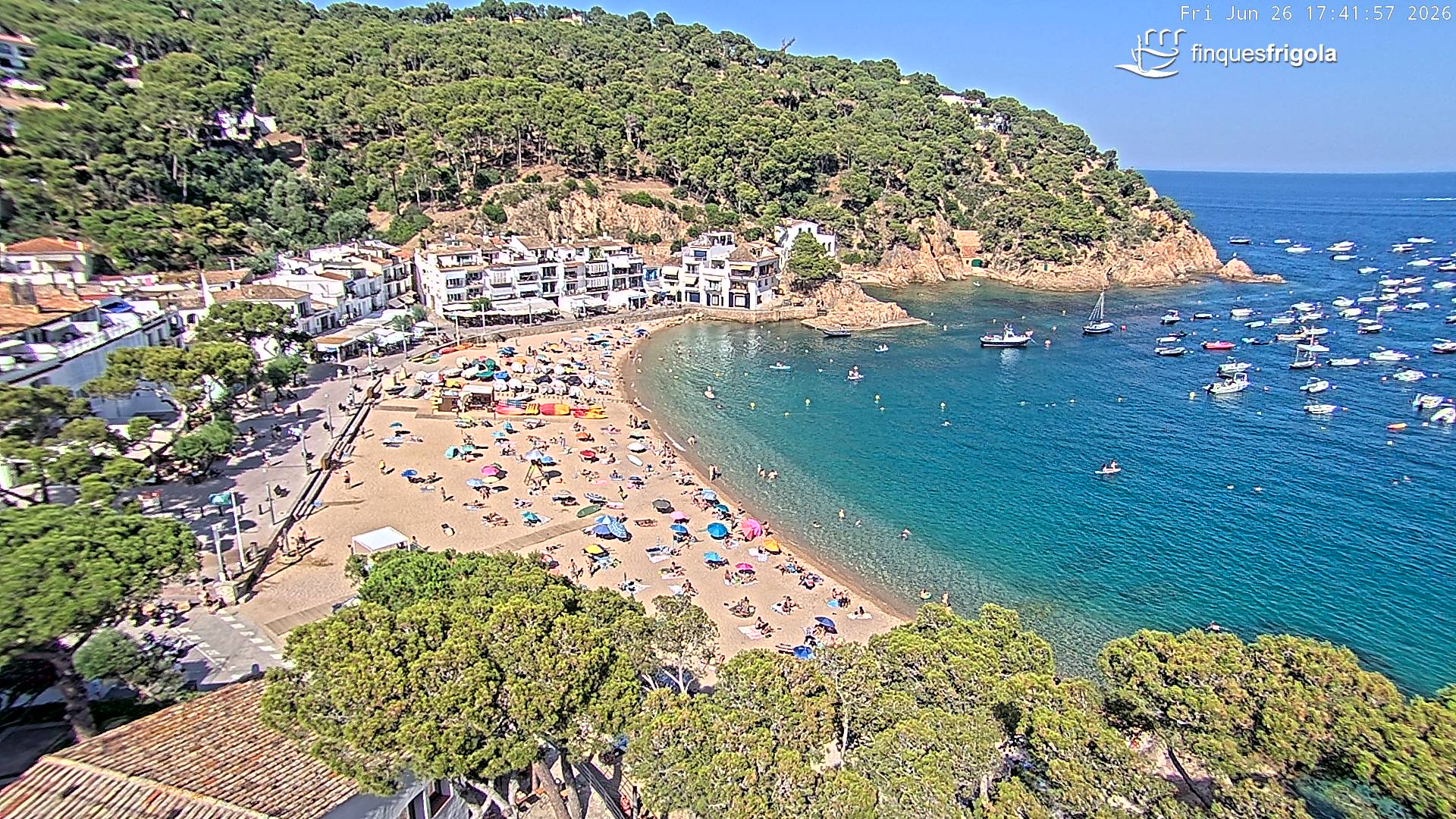 Webcam de Tamariu playa