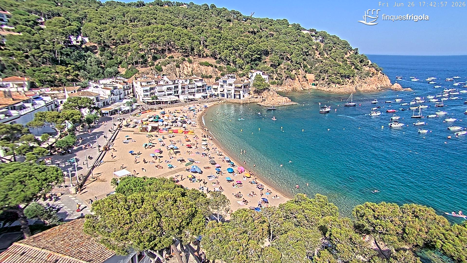 Webcam de Tamariu playa