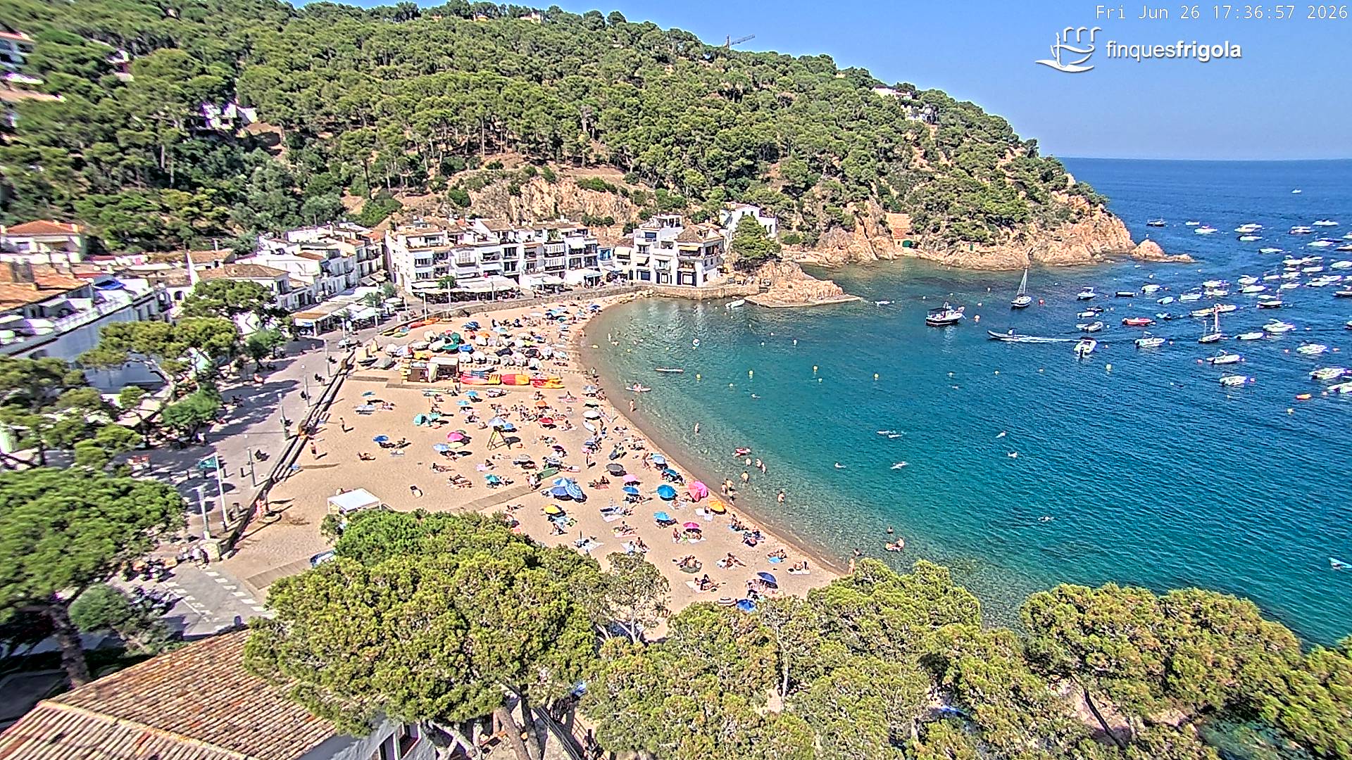 Webcam de Tamariu playa
