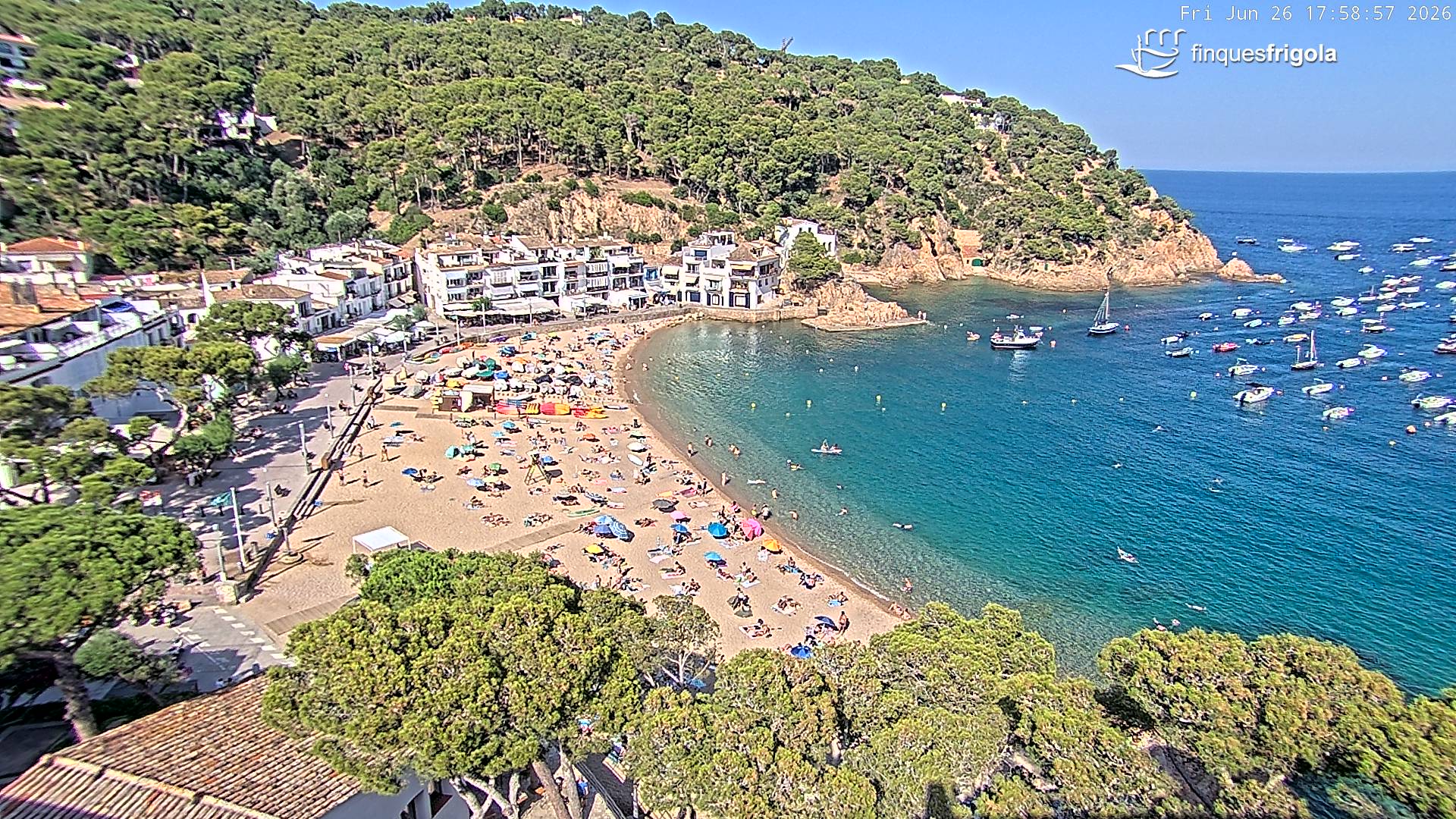 Webcam de Tamariu playa