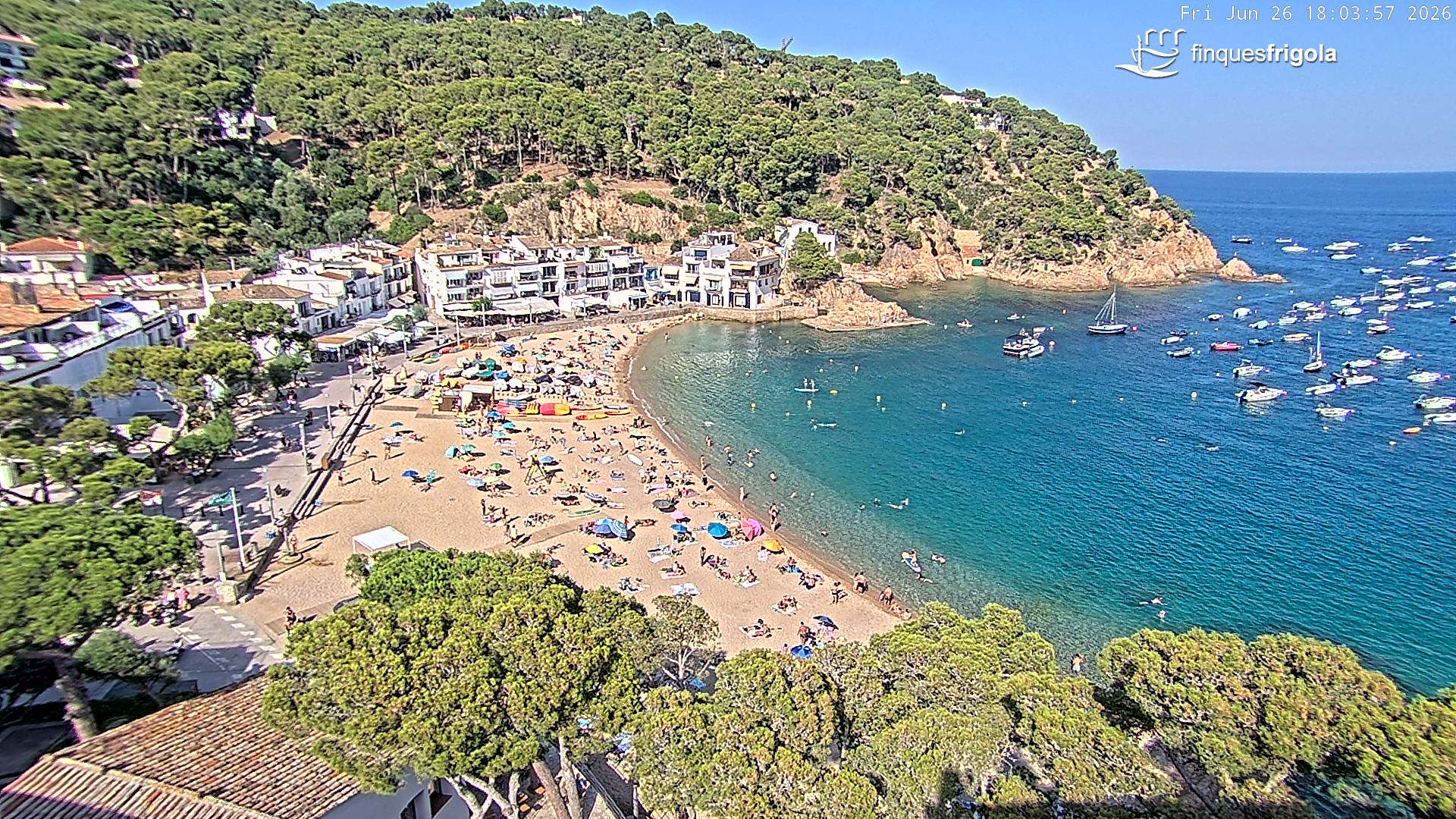 Webcam de Tamariu playa