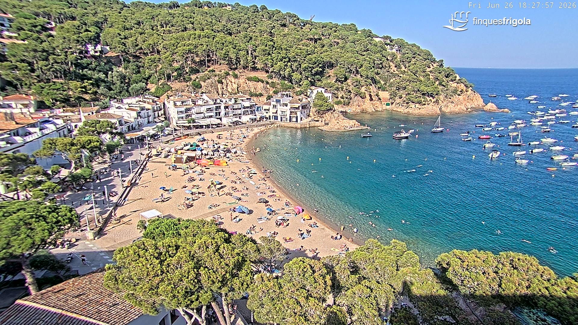 Webcam de Tamariu playa