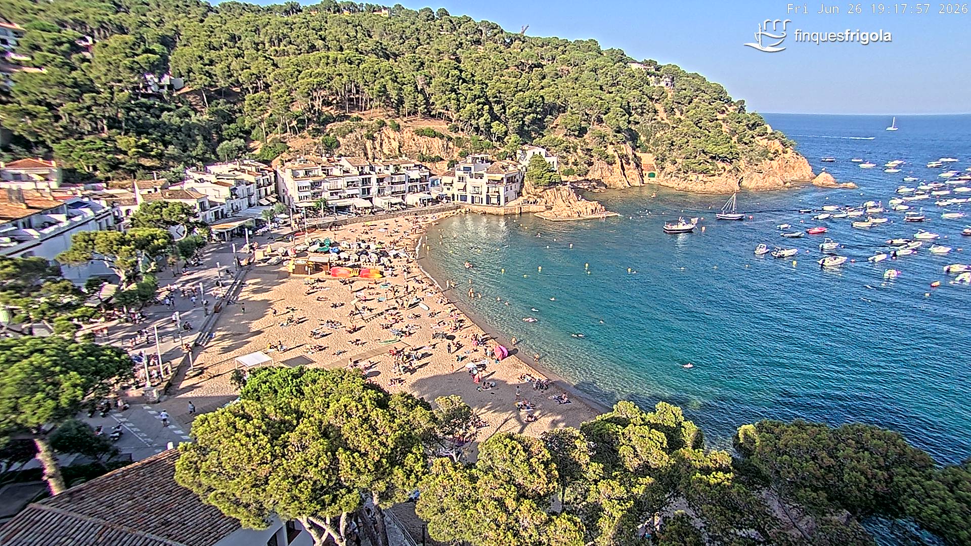 Webcam de Tamariu playa