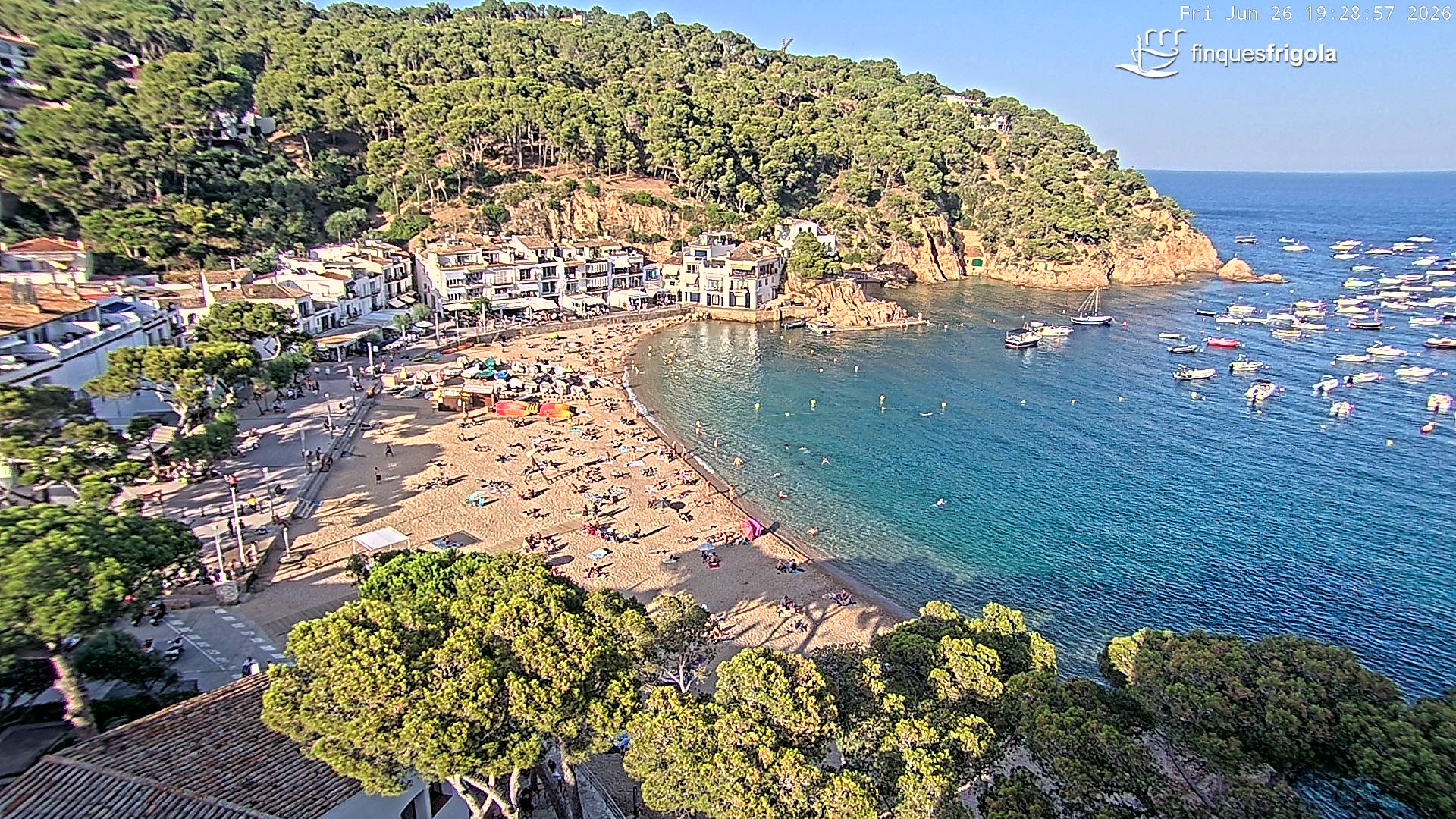 Webcam de Tamariu playa