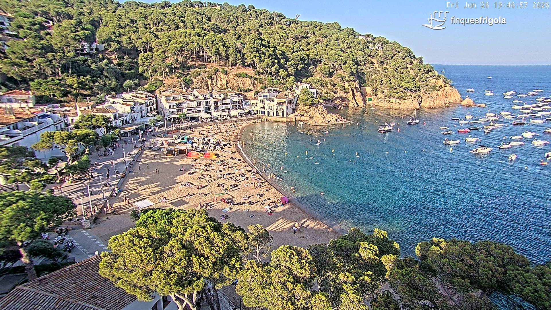 Webcam de Tamariu playa