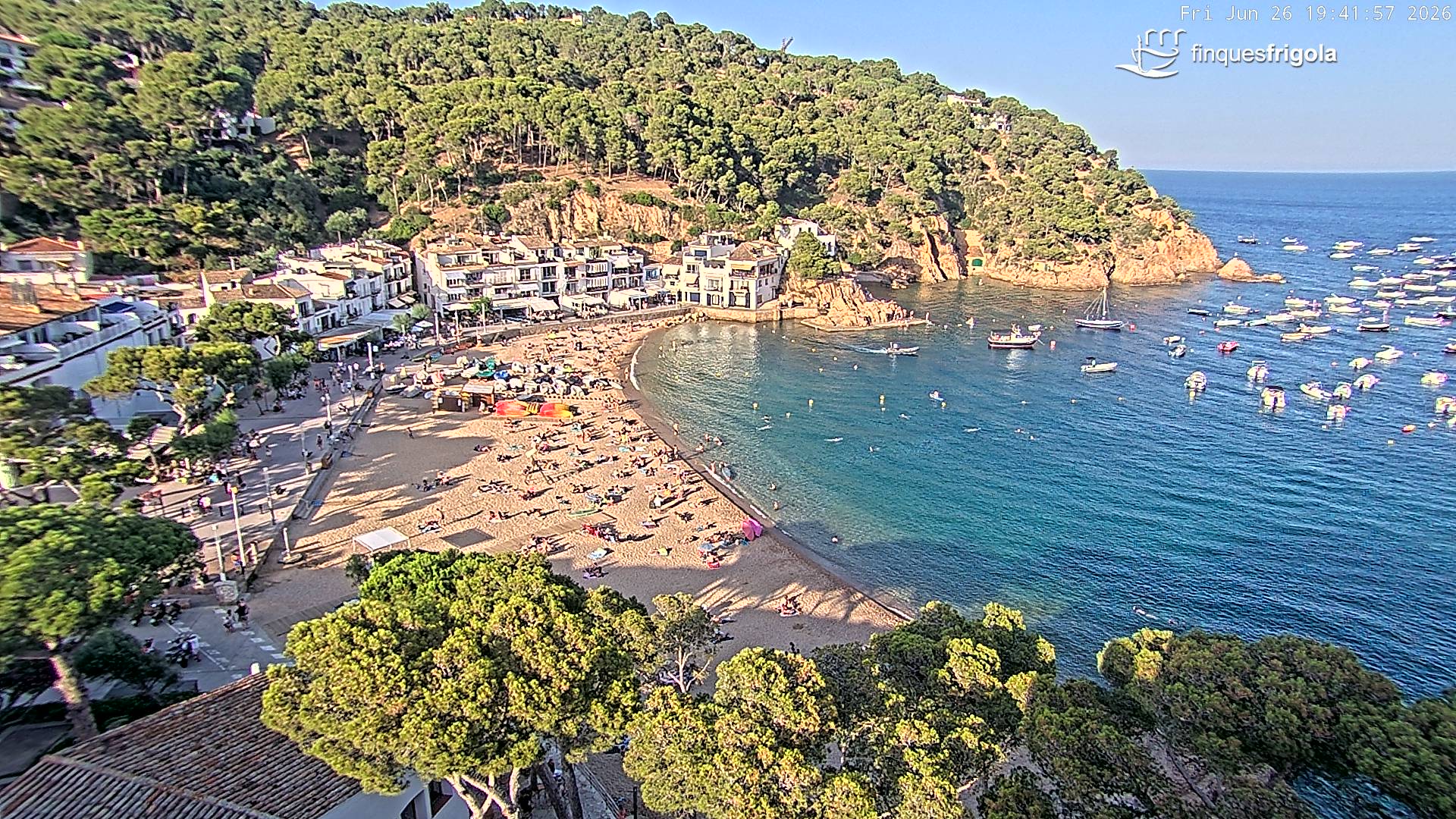 Webcam de Tamariu playa