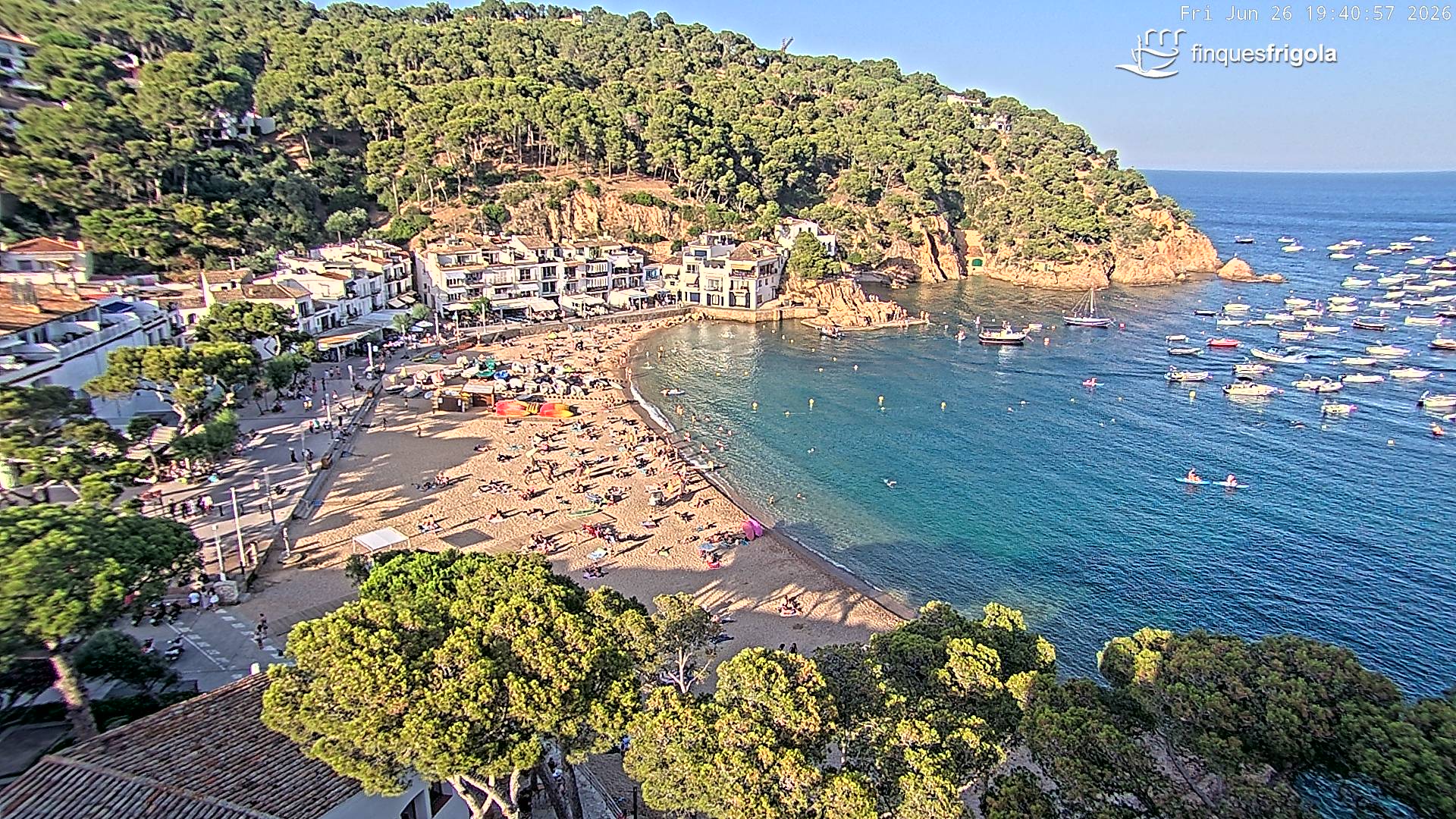 Webcam de Tamariu playa