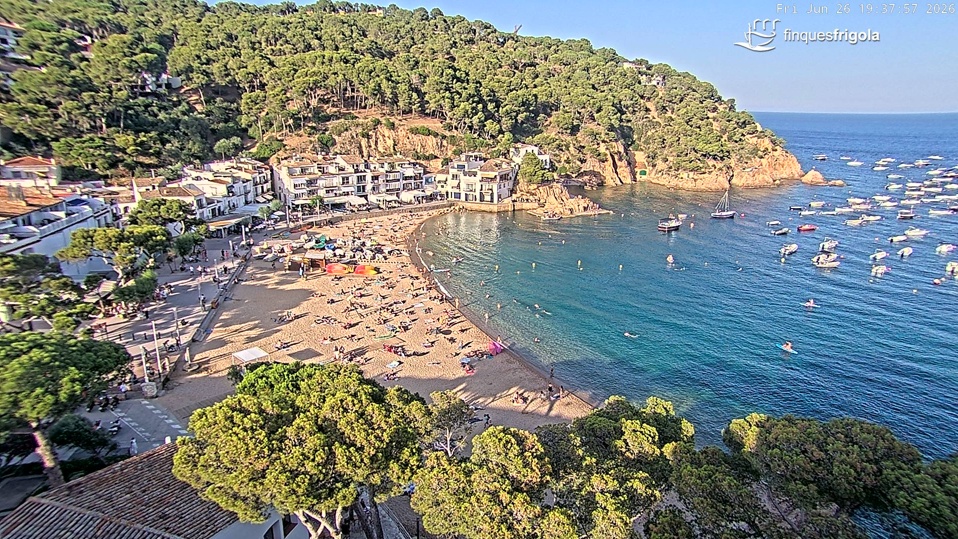 Webcam de Tamariu playa