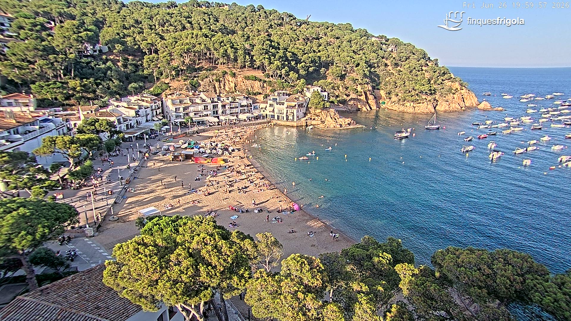 Webcam de Tamariu playa