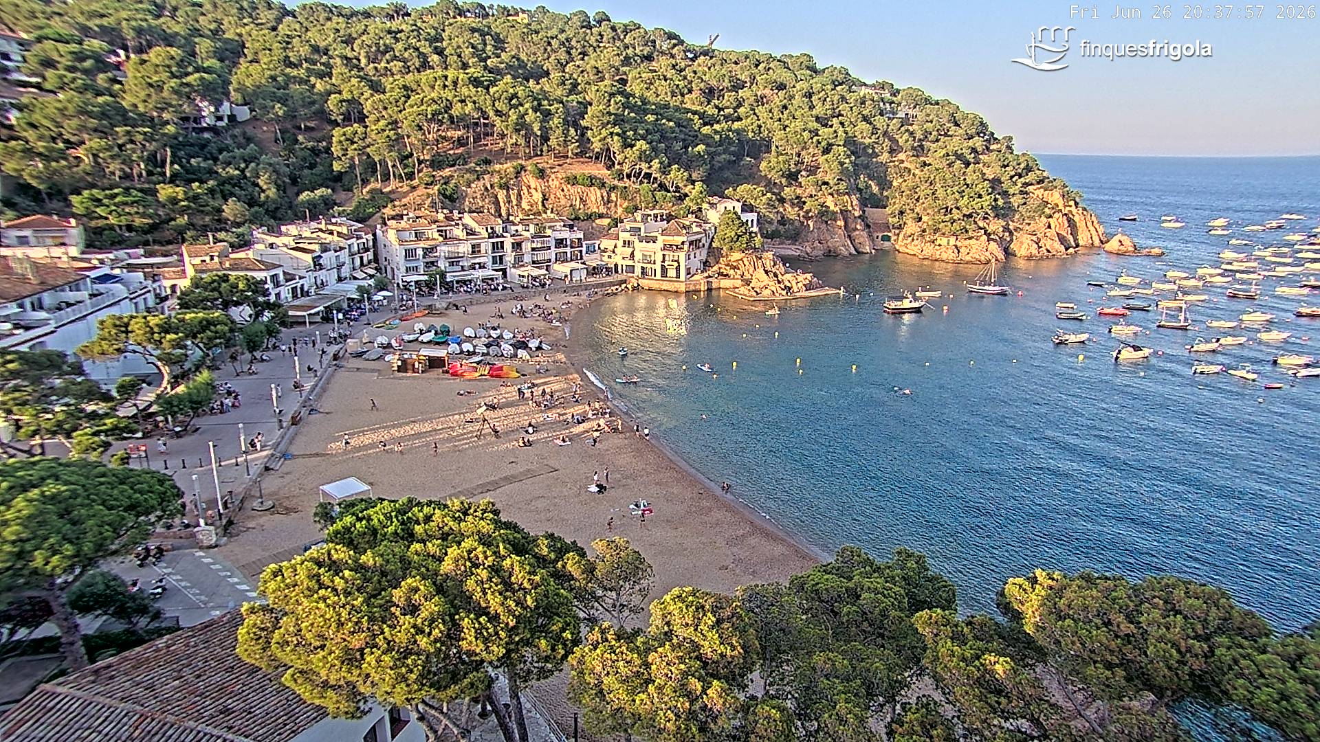 Webcam de Tamariu playa