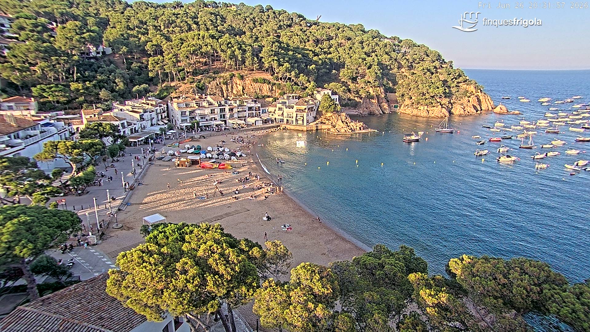 Webcam de Tamariu playa
