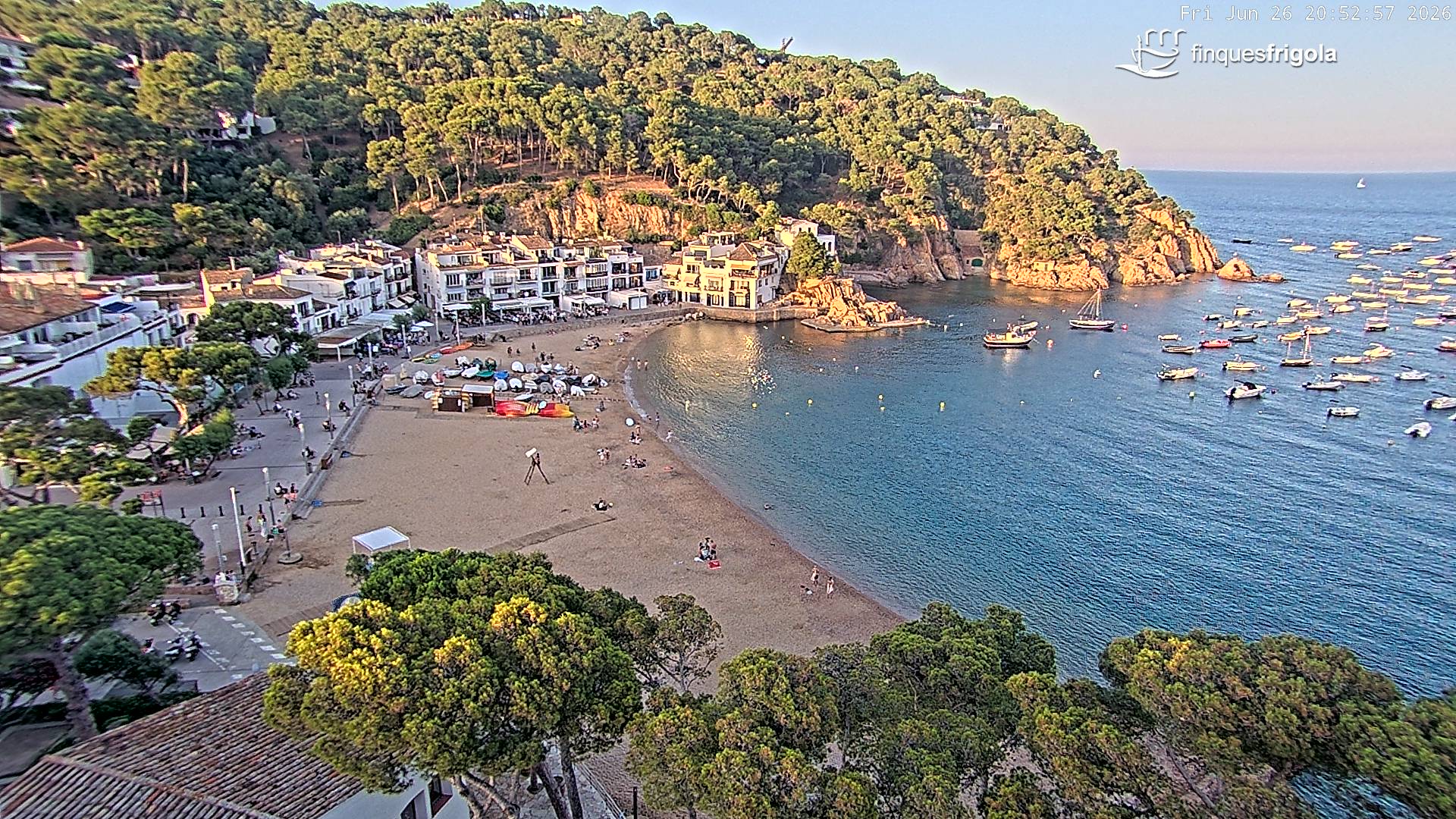 Webcam de Tamariu playa