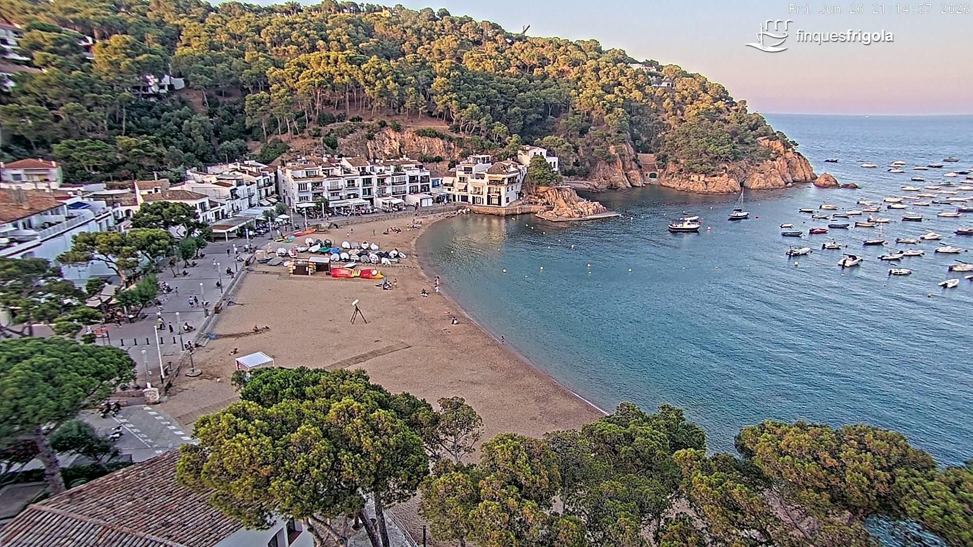 Webcam de Tamariu playa