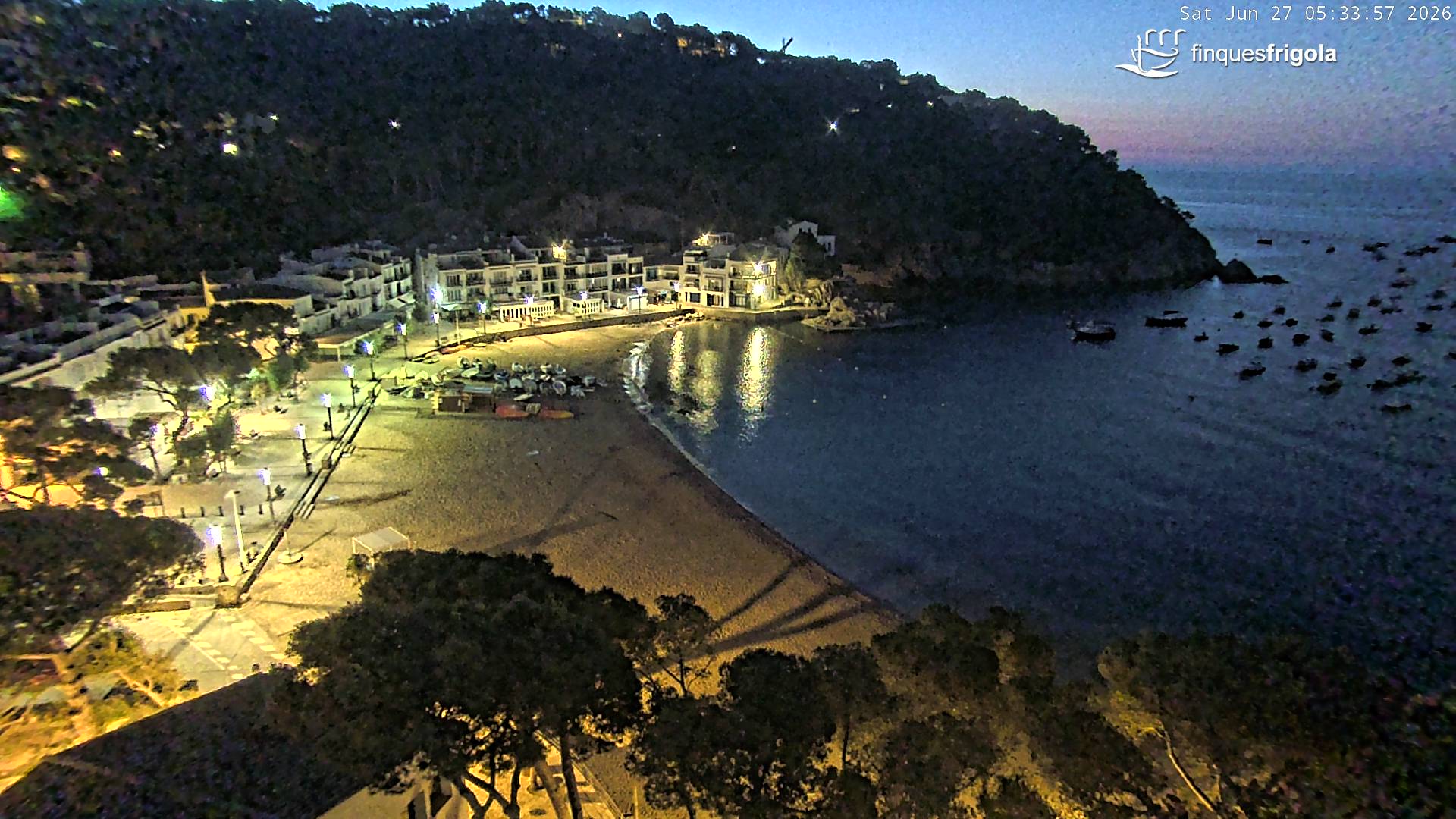 Webcam de Tamariu playa