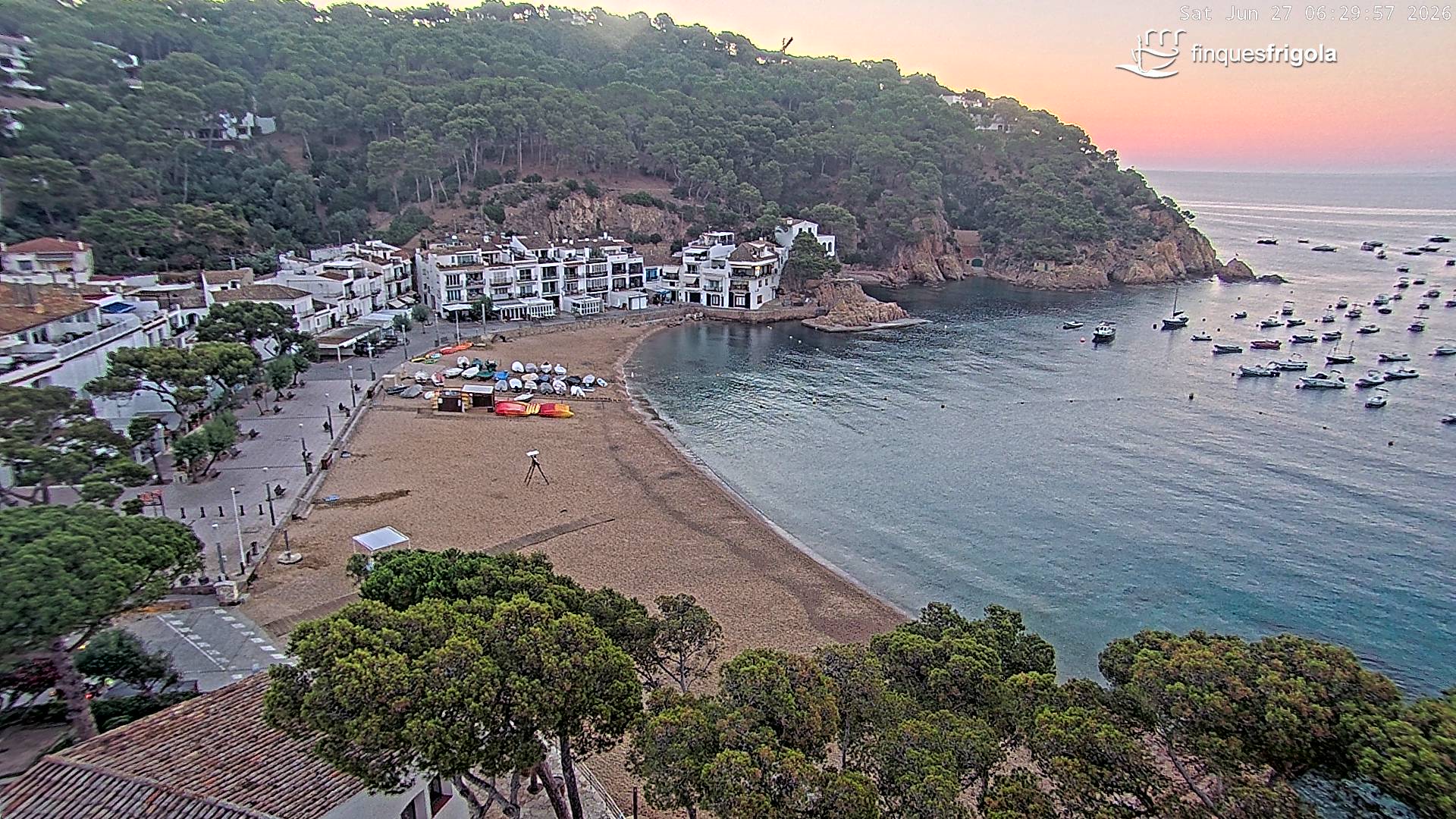 Webcam de Tamariu playa