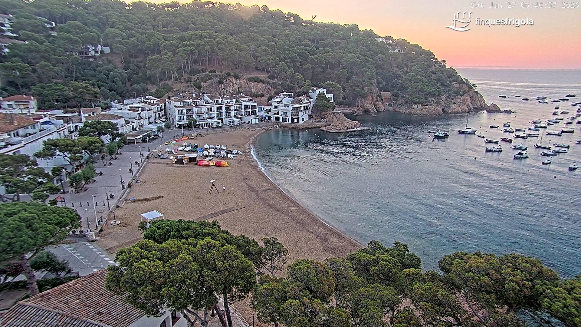Webcam de Tamariu playa