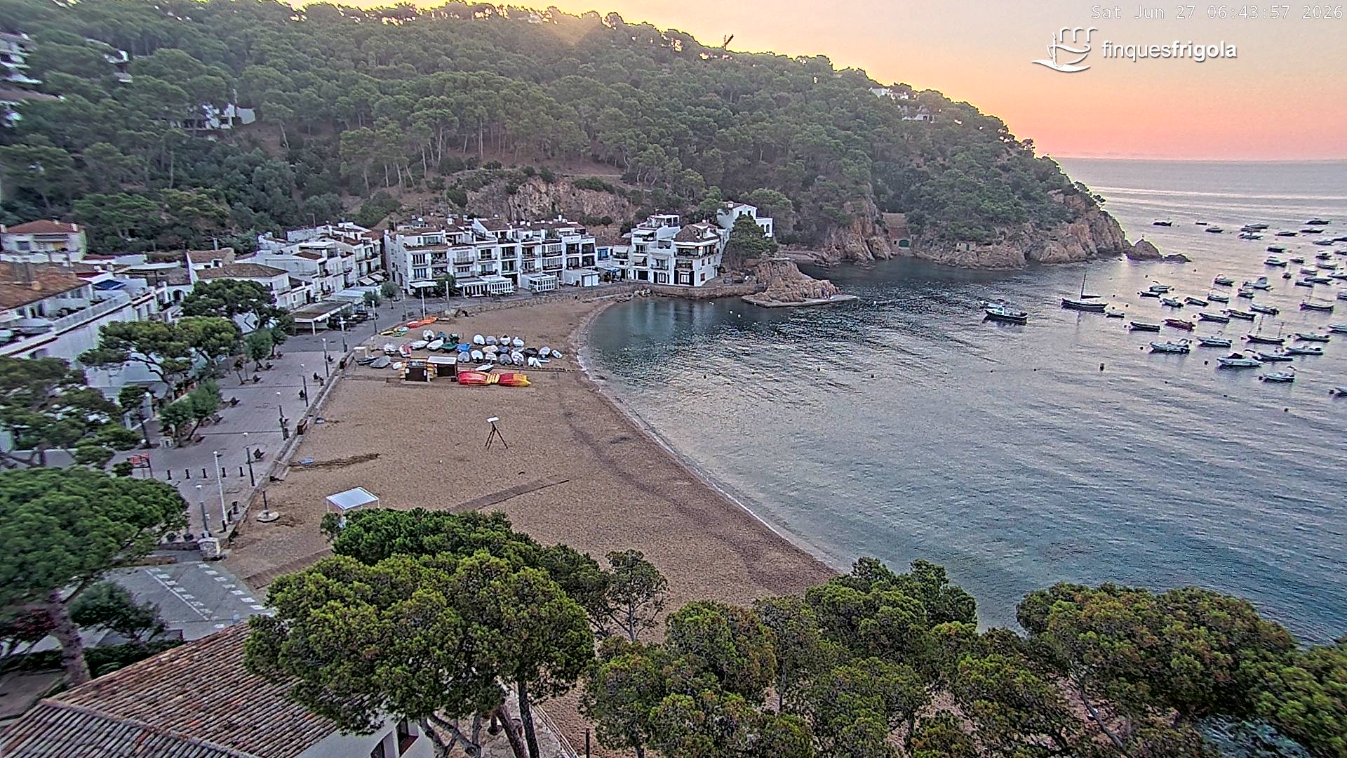 Webcam de Tamariu playa