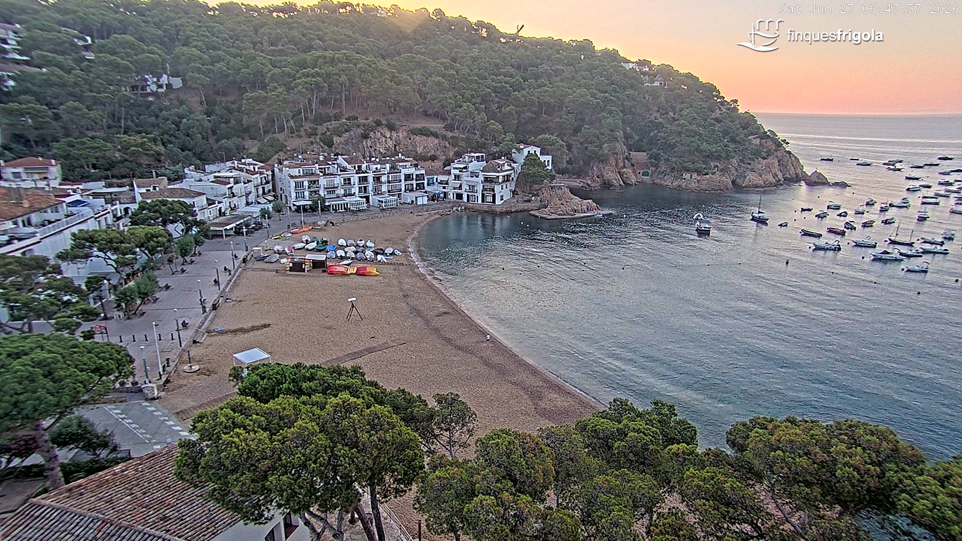 Webcam de Tamariu playa