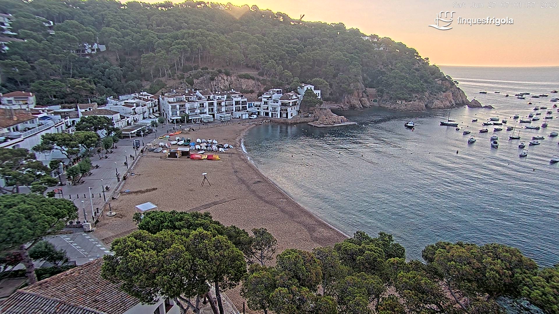 Webcam de Tamariu playa