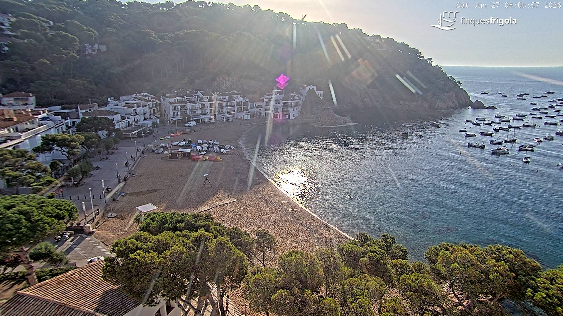 Webcam de Tamariu playa