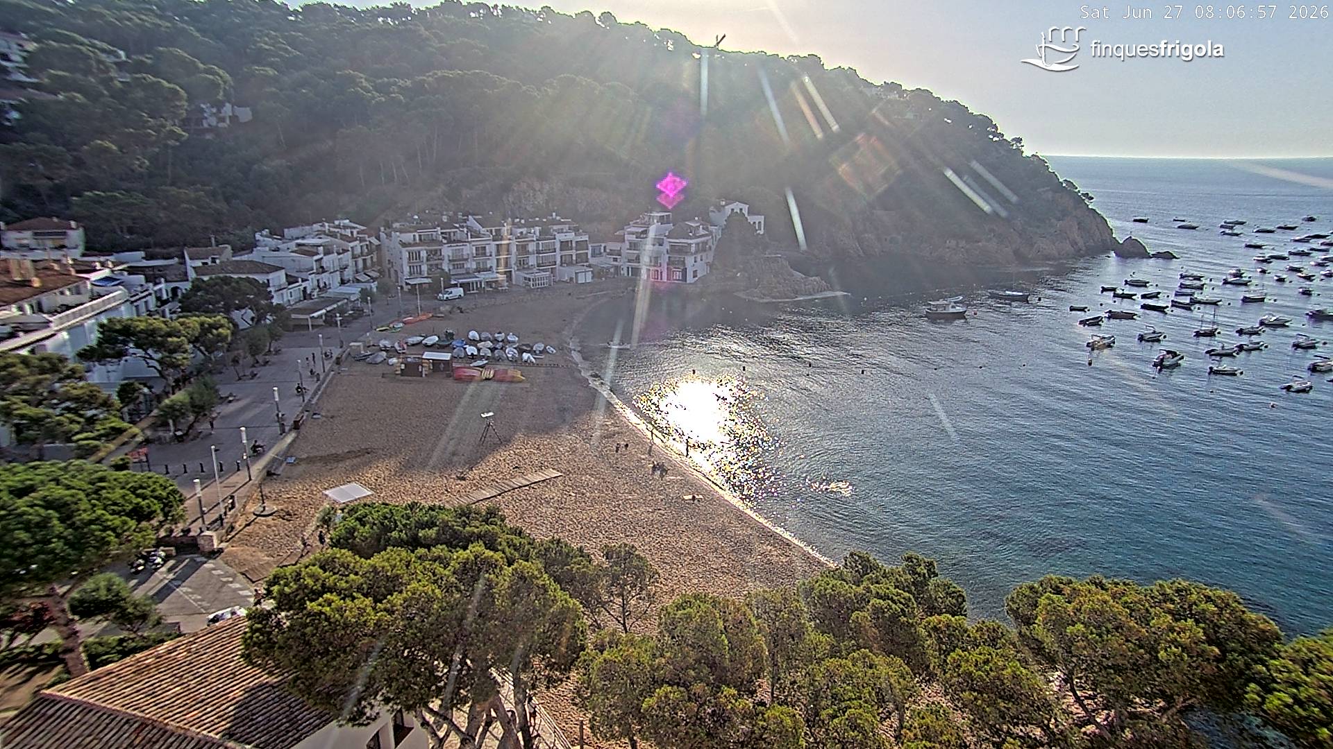 Webcam de Tamariu playa