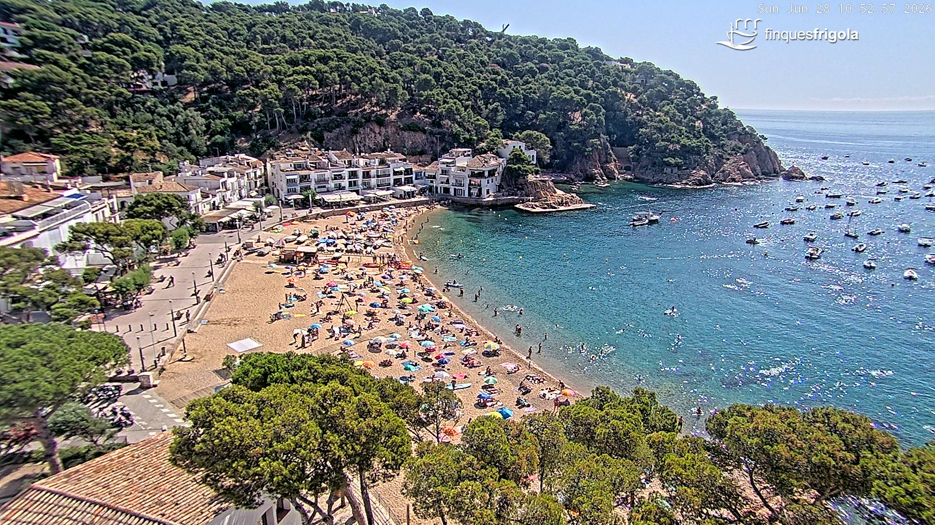 Webcam de Tamariu playa