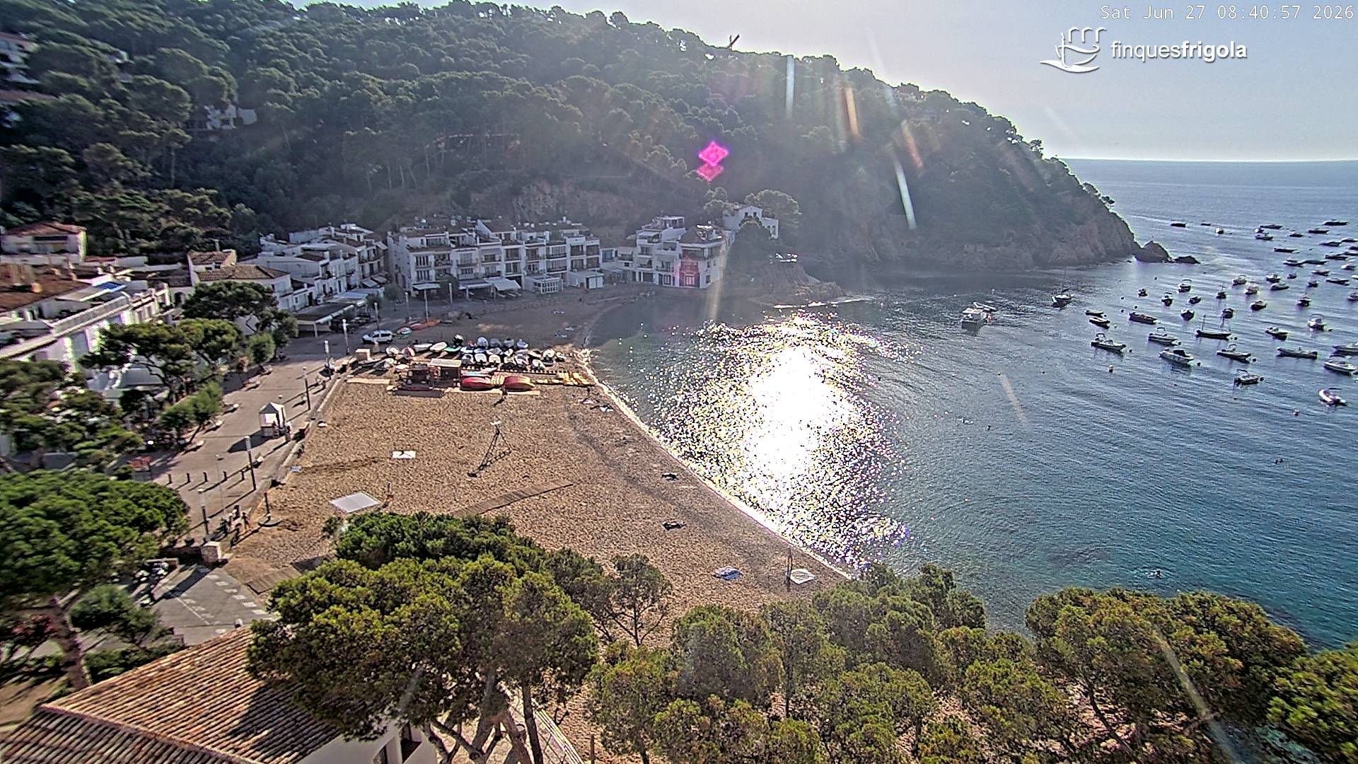 Webcam de Tamariu playa