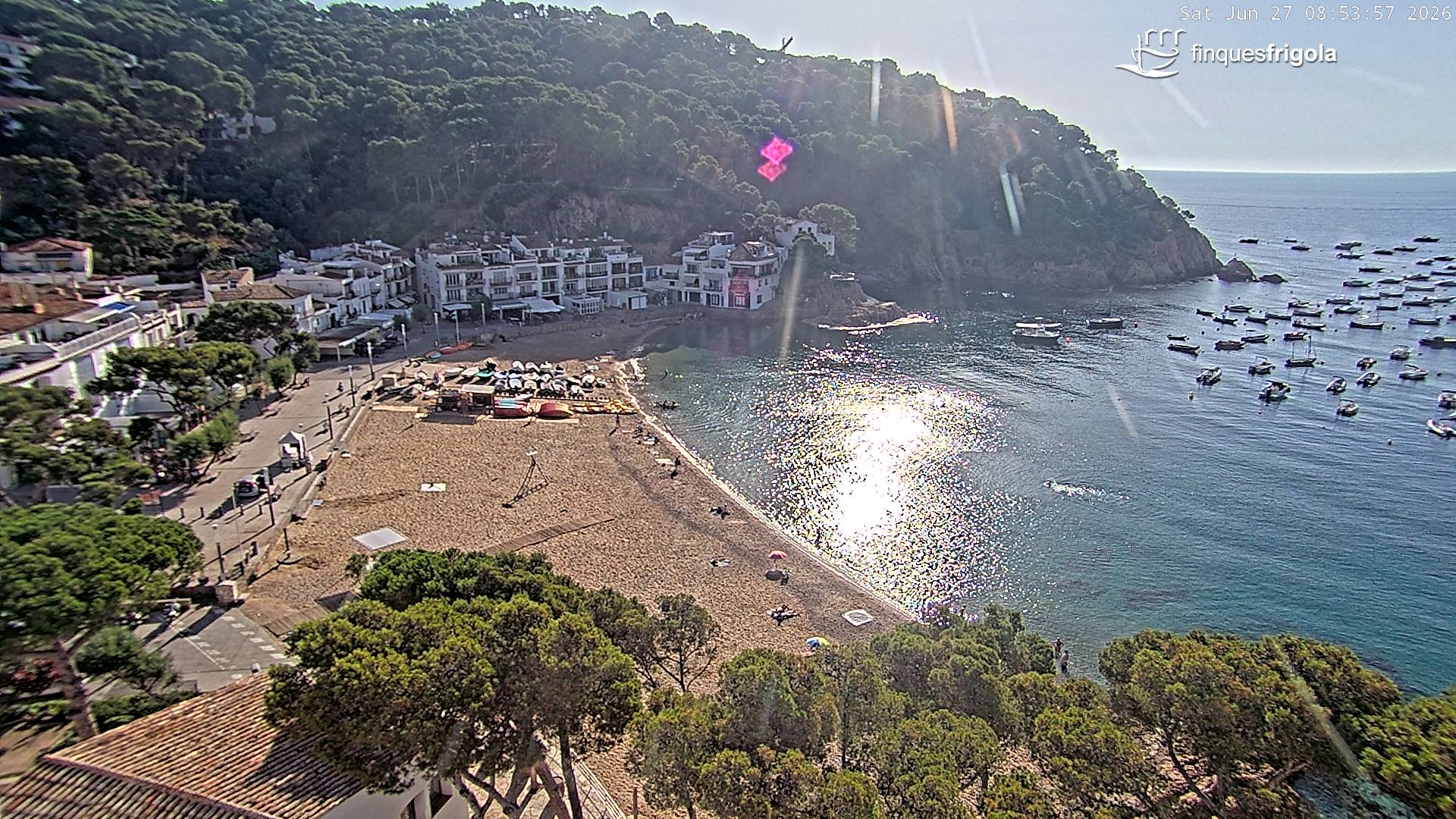 Webcam de Tamariu playa
