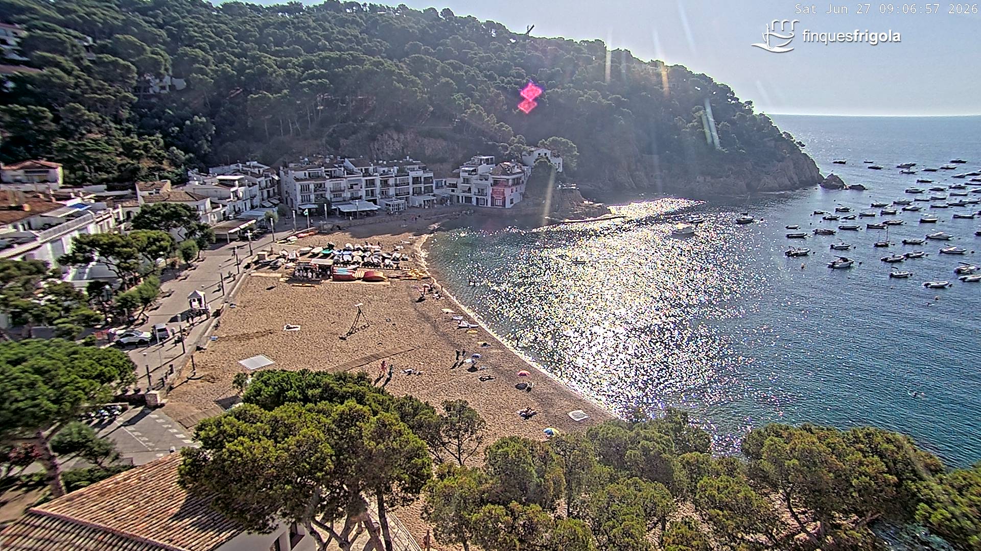 Webcam de Tamariu playa