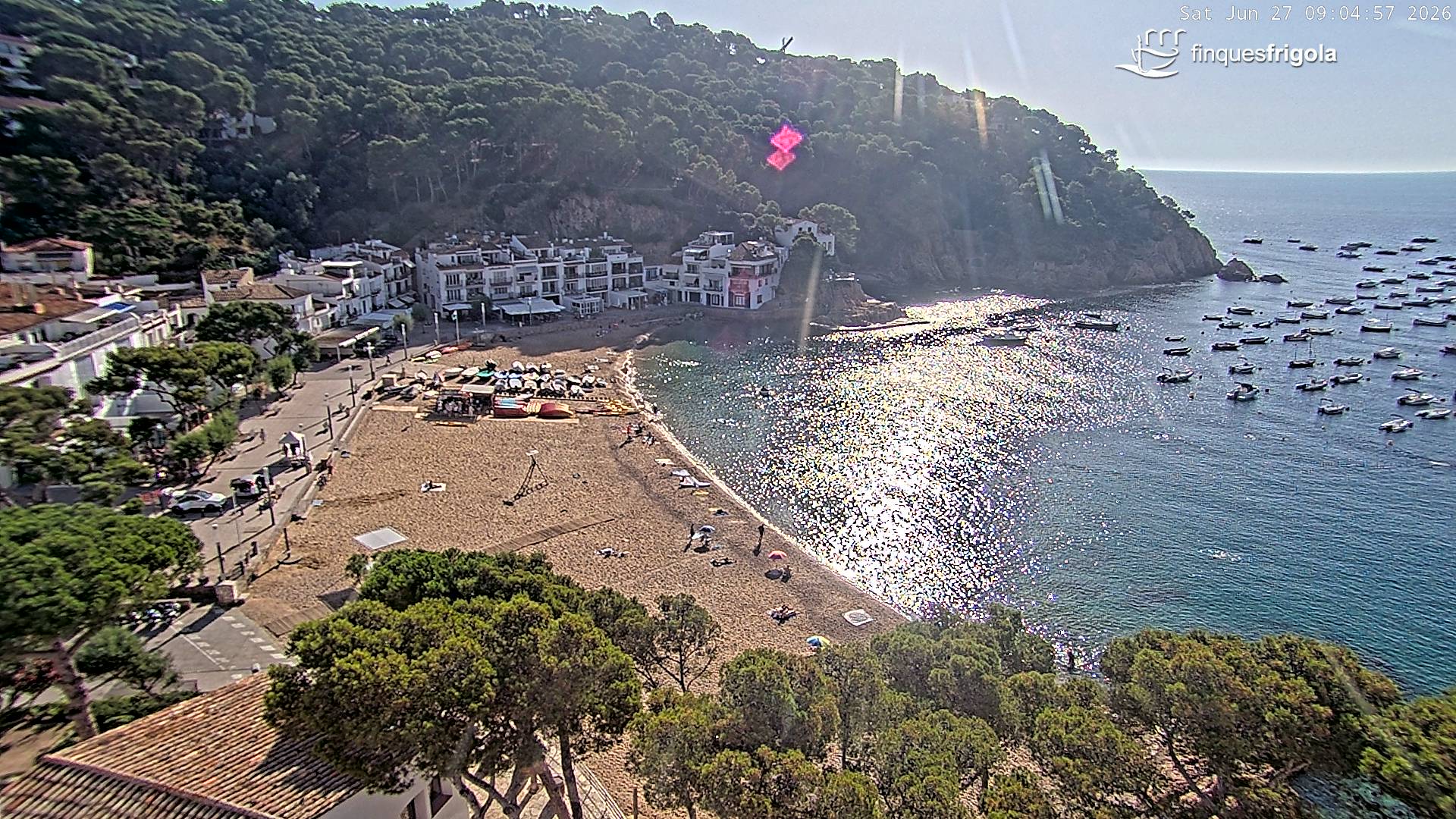 Webcam de Tamariu playa