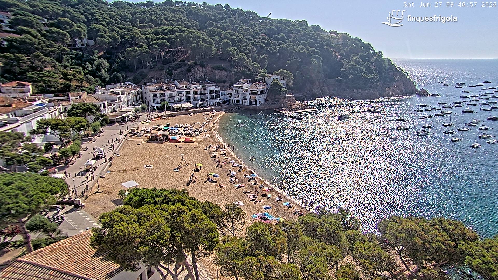 Webcam de Tamariu playa