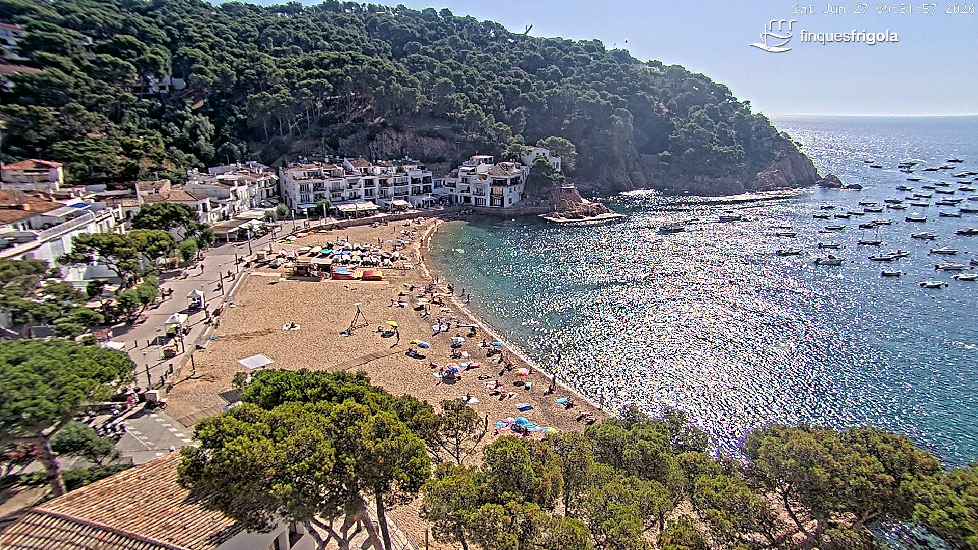 Webcam de Tamariu playa