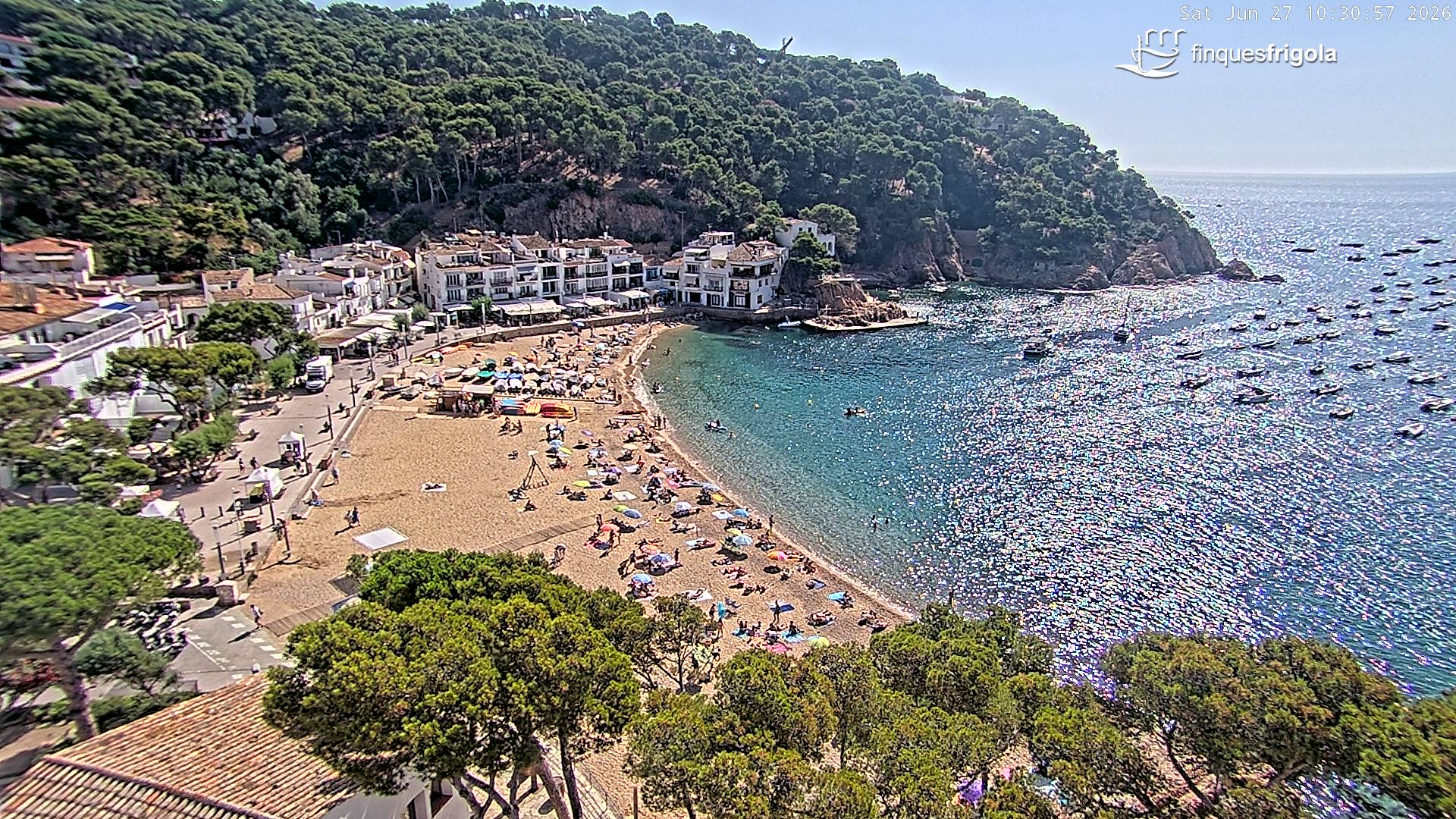 Webcam de Tamariu playa