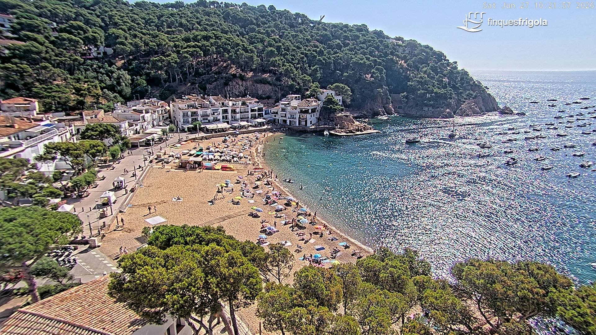 Webcam de Tamariu playa