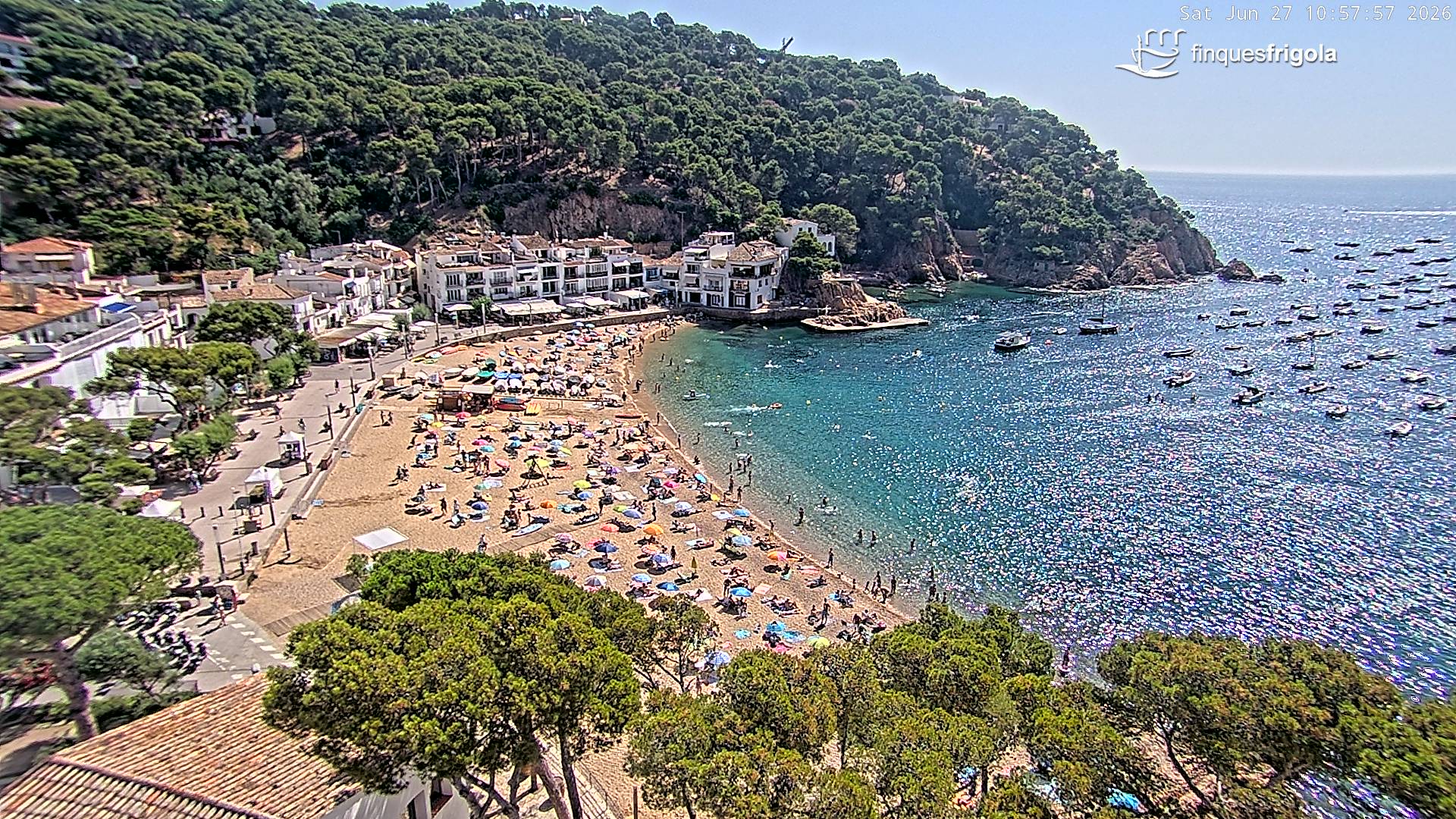 Webcam de Tamariu playa