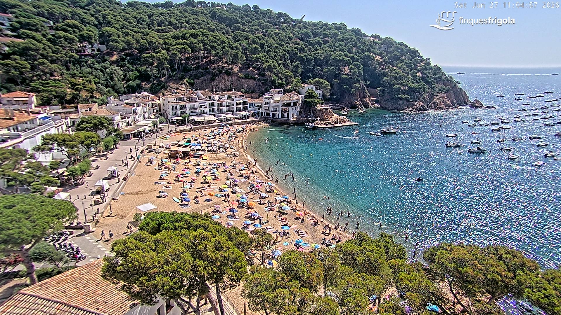 Webcam de Tamariu playa