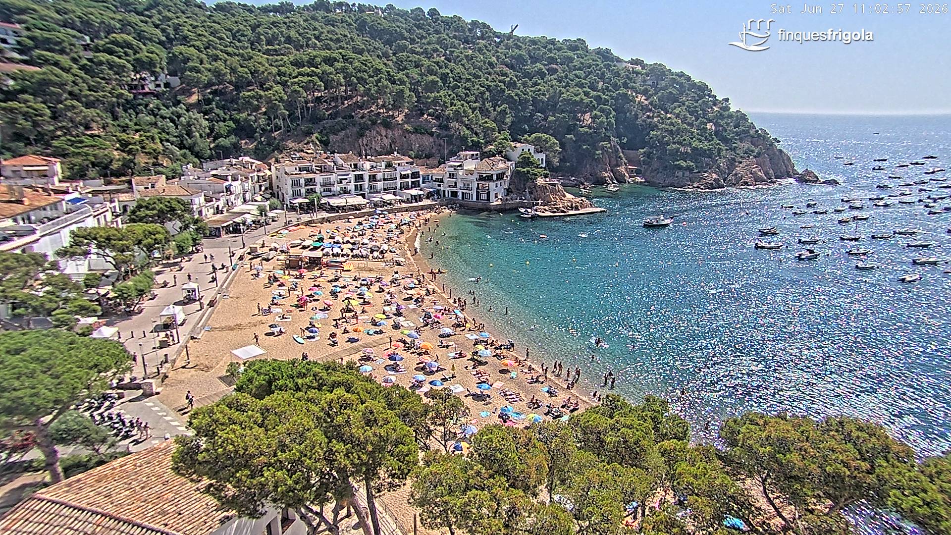 Webcam de Tamariu playa