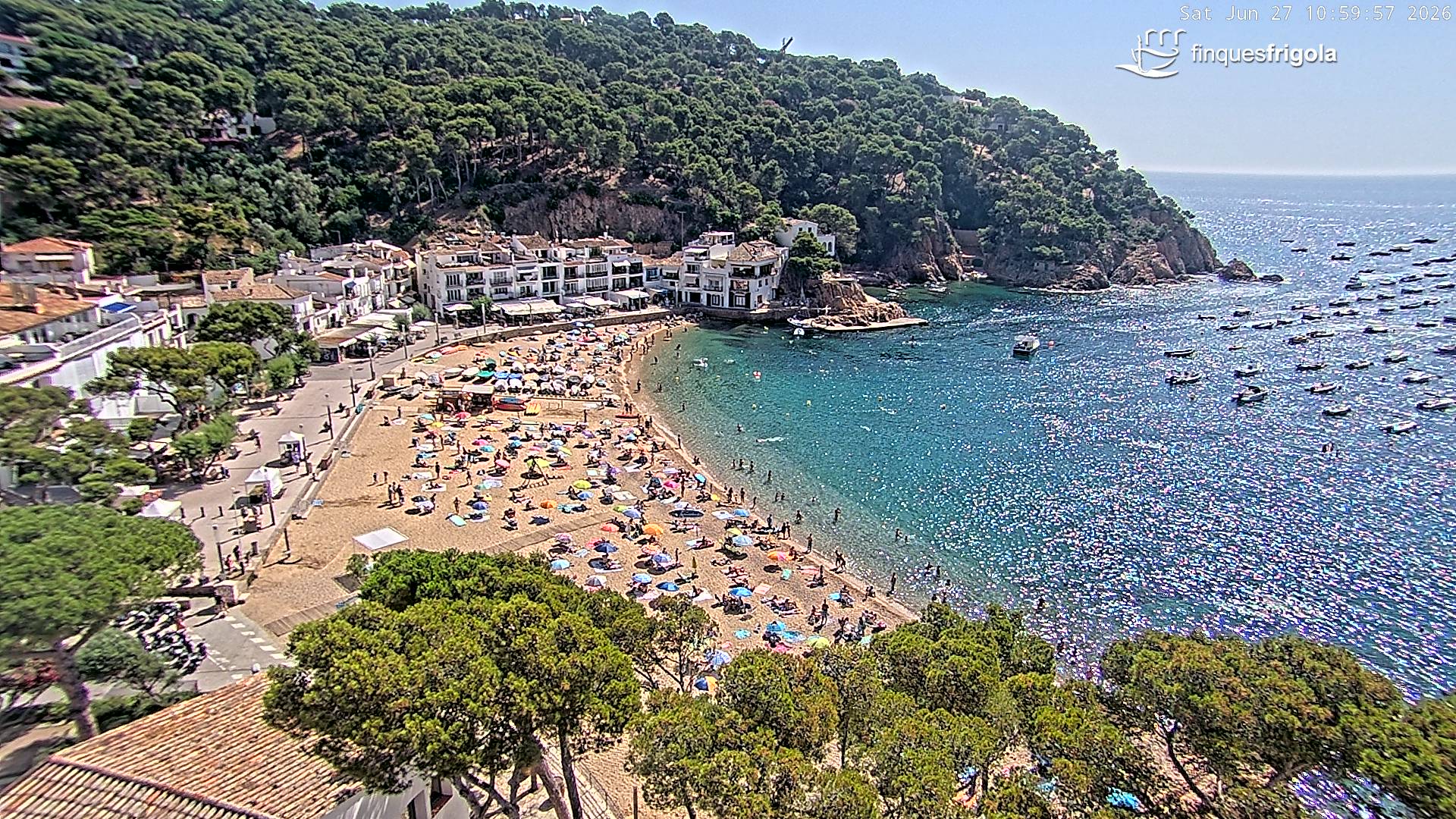 Webcam de Tamariu playa