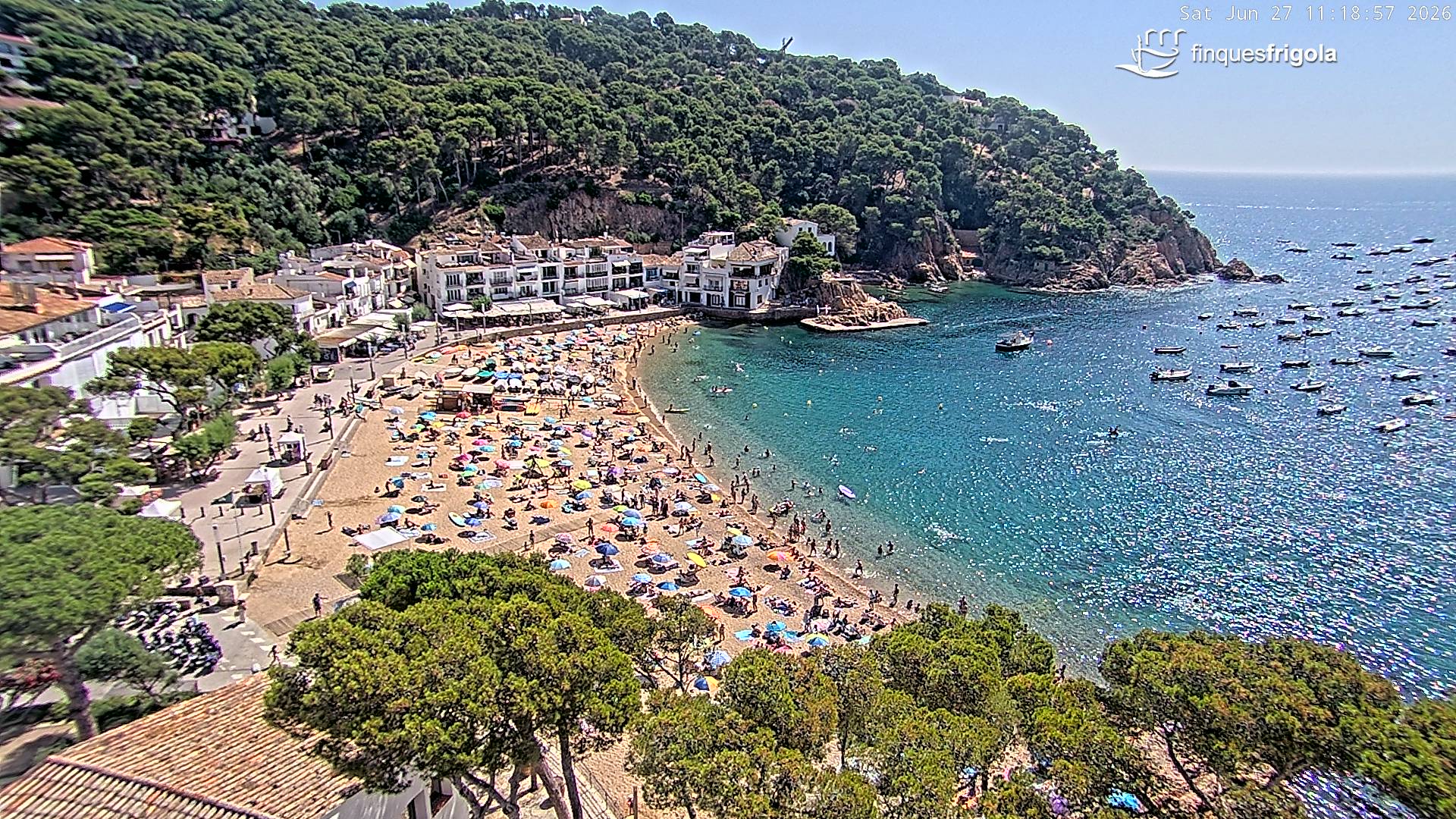 Webcam de Tamariu playa