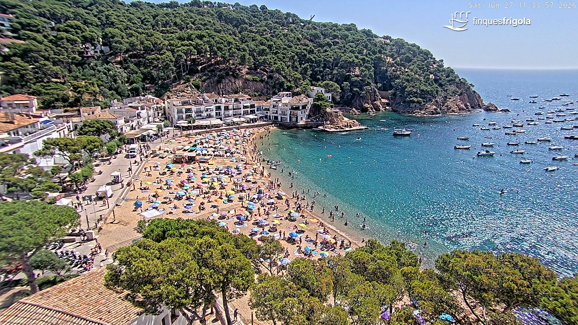 Webcam de Tamariu playa