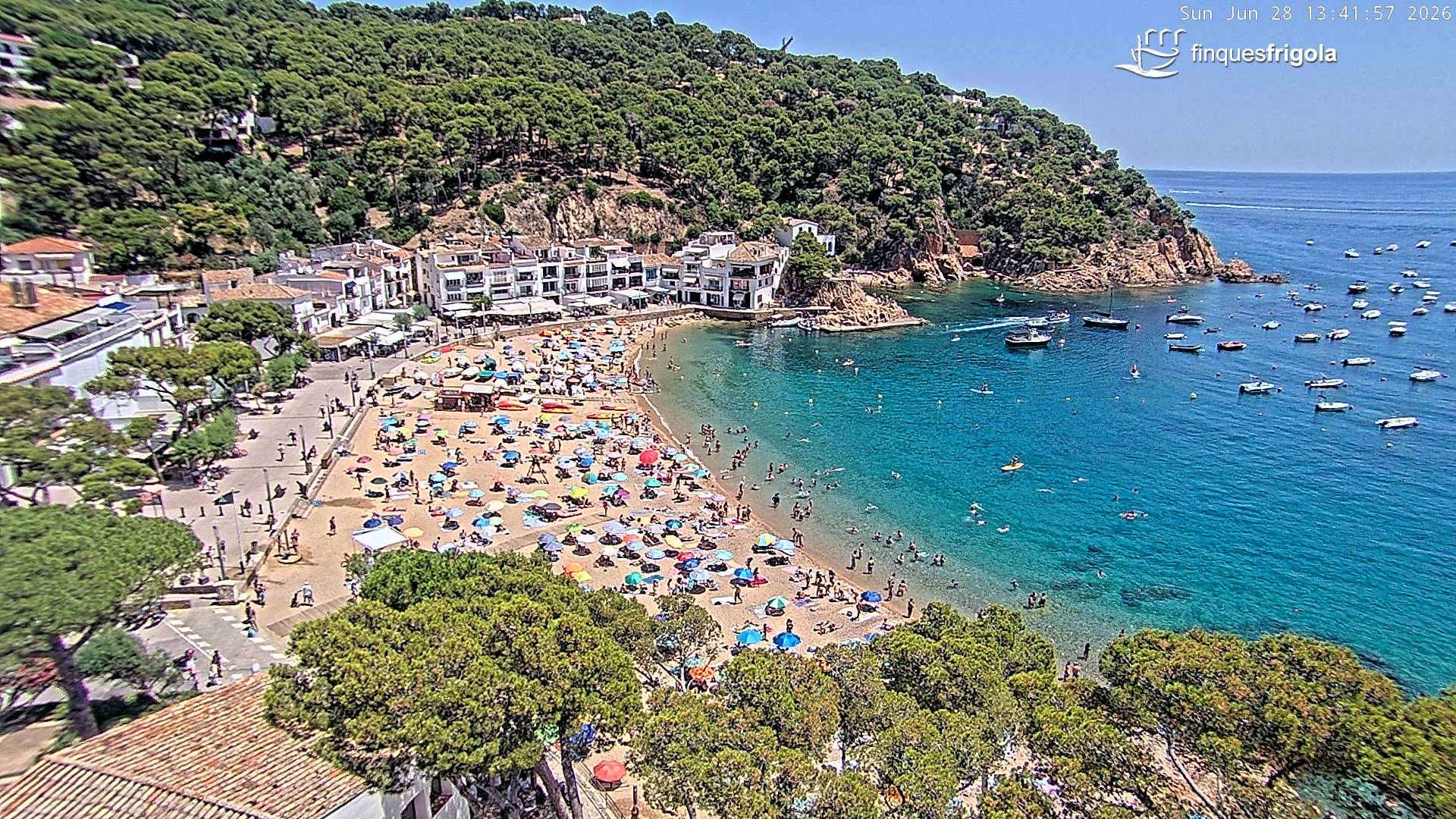 Webcam de Tamariu playa