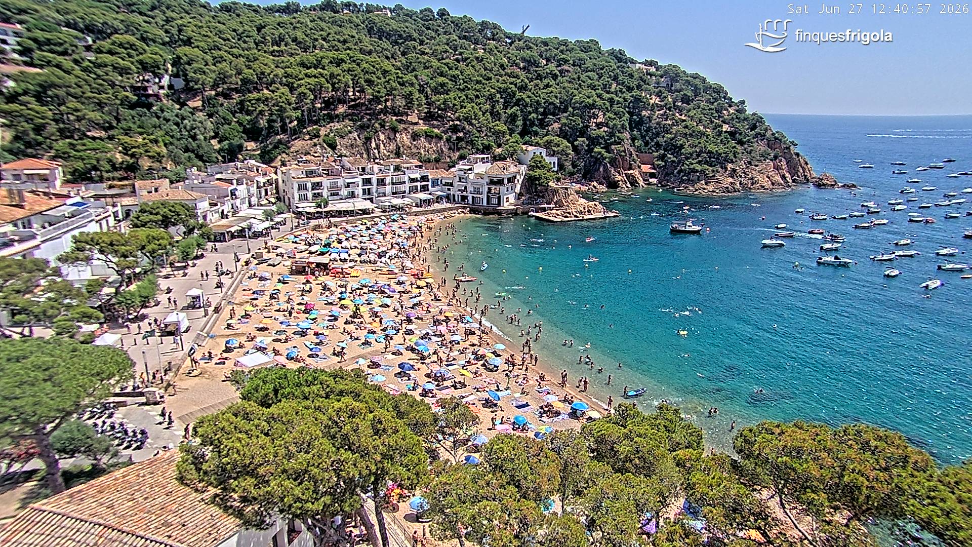 Webcam de Tamariu playa