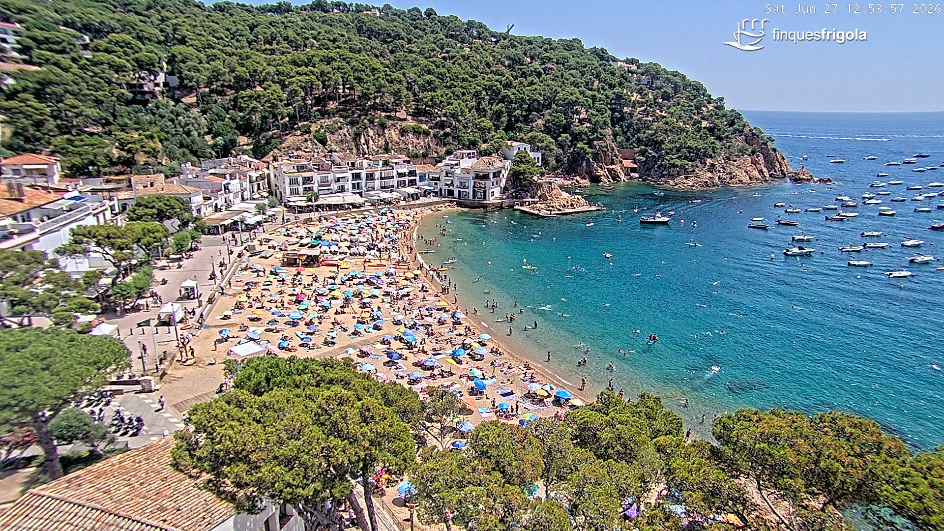 Webcam de Tamariu playa