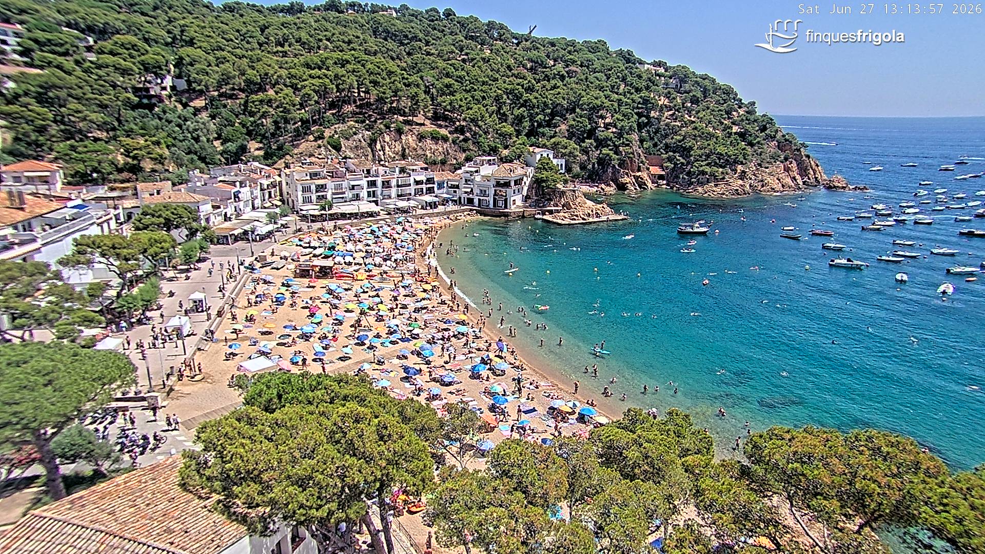 Webcam de Tamariu playa