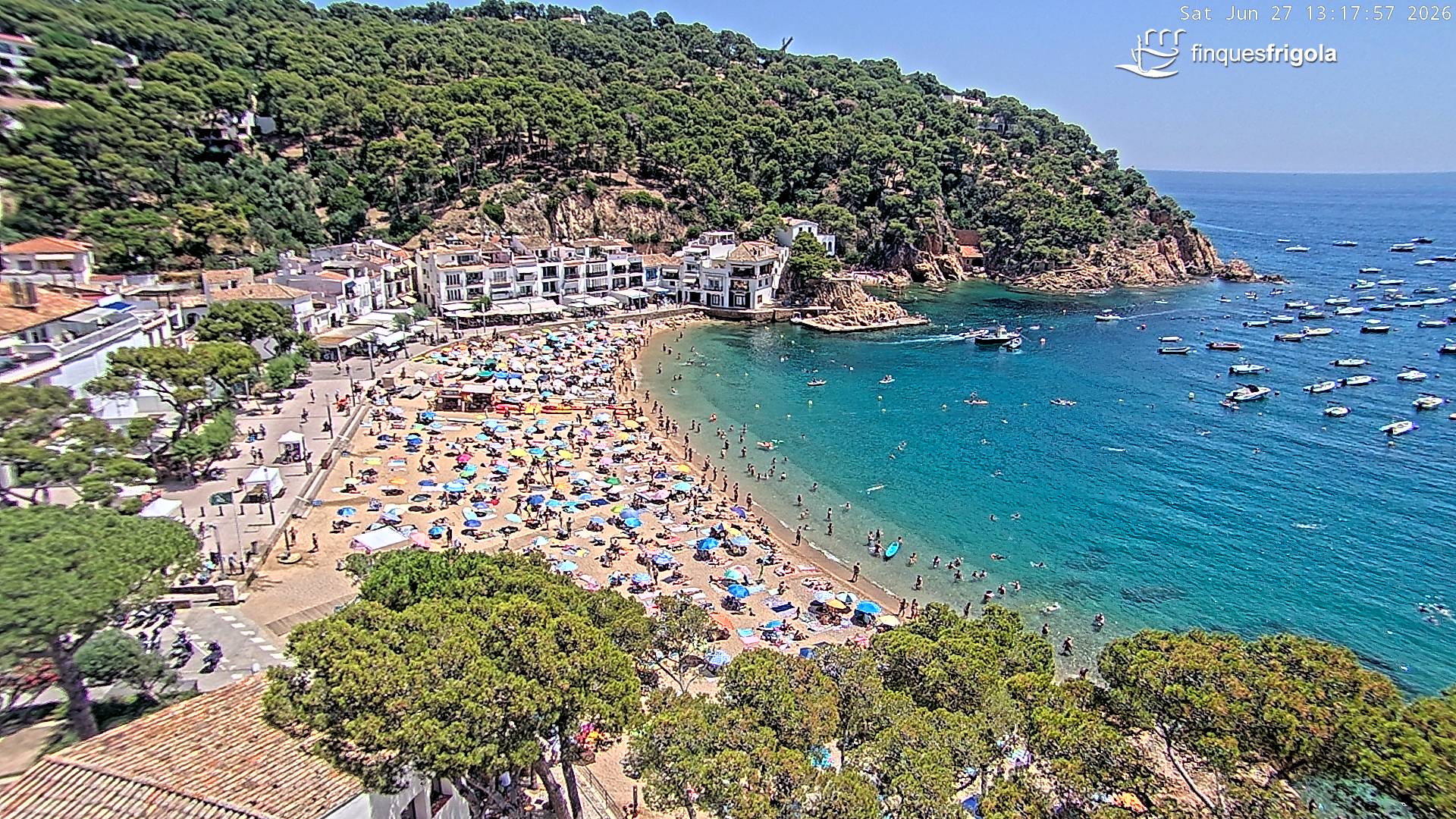 Webcam de Tamariu playa