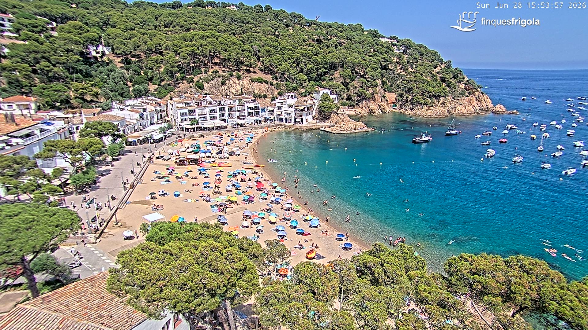 Webcam de Tamariu playa