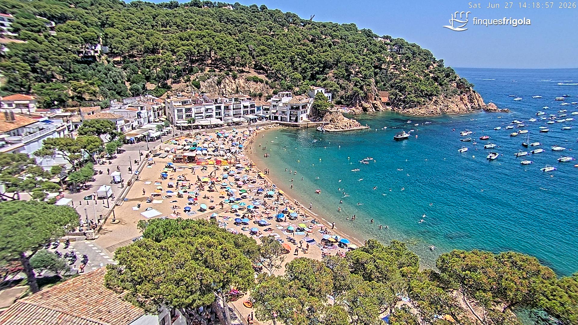 Webcam de Tamariu playa