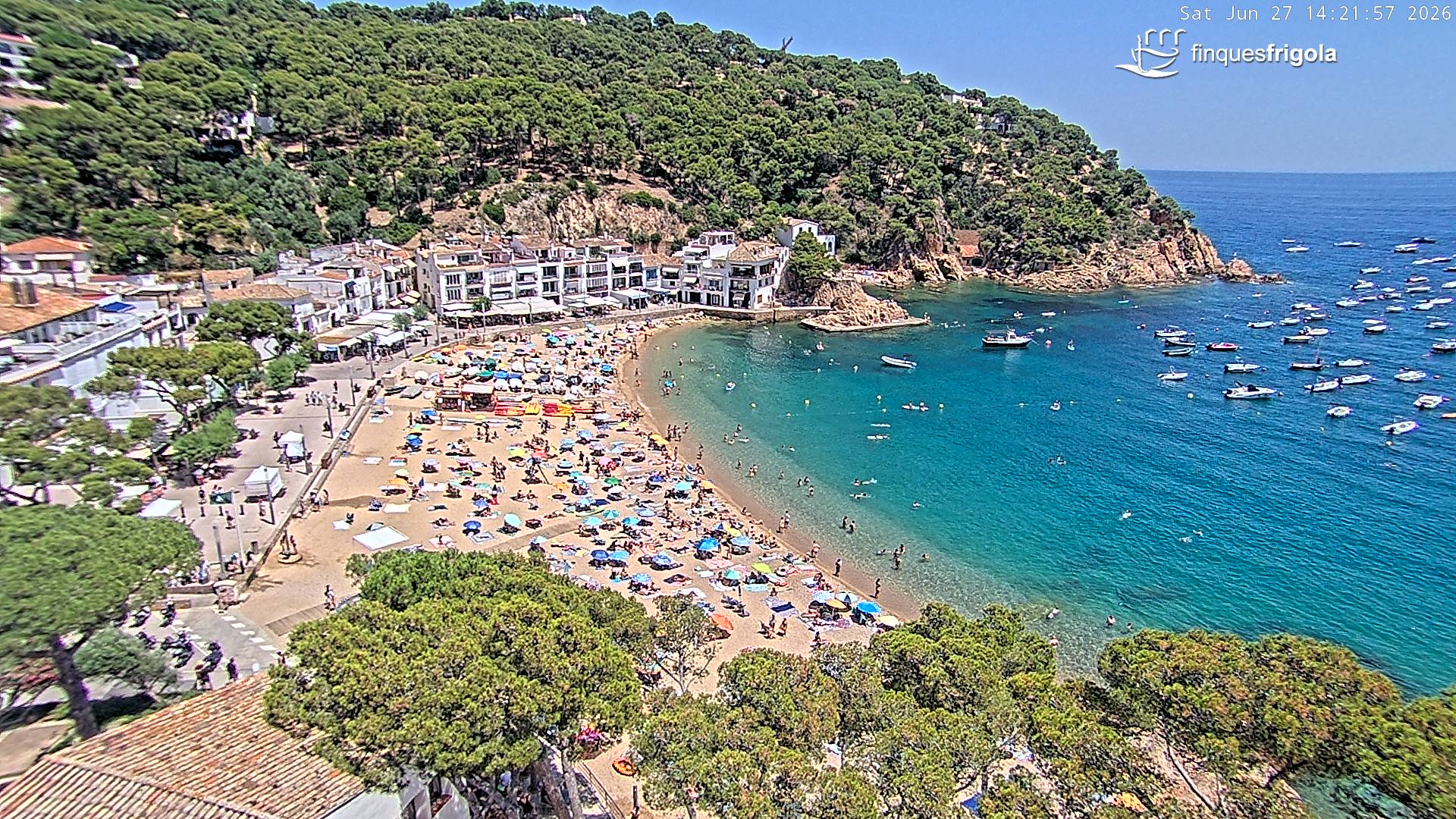 Webcam de Tamariu playa